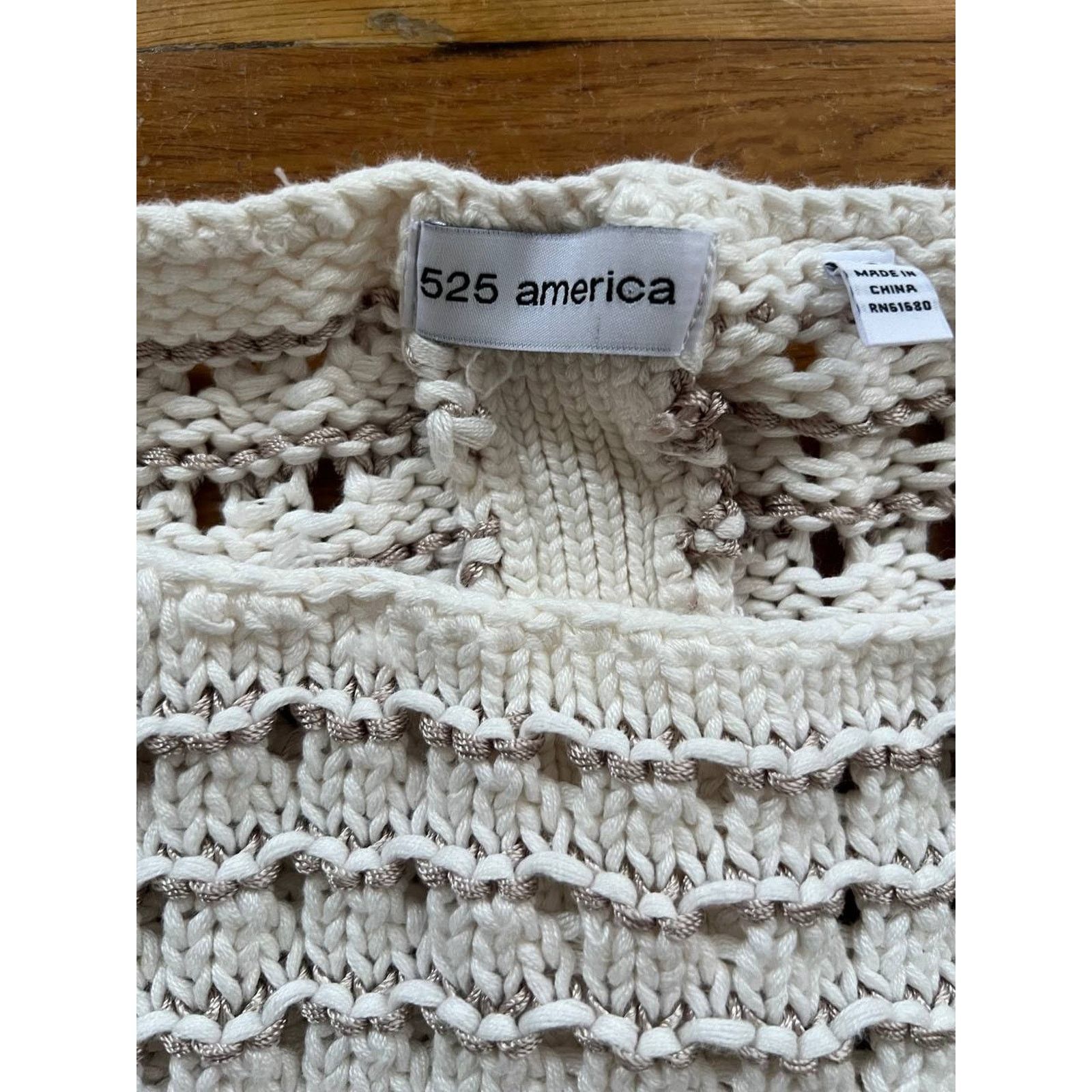 & Other Stories 525 America Knitted top with accents Crem Small A001773 Size S / US 4 / IT 40 - 4 Thumbnail