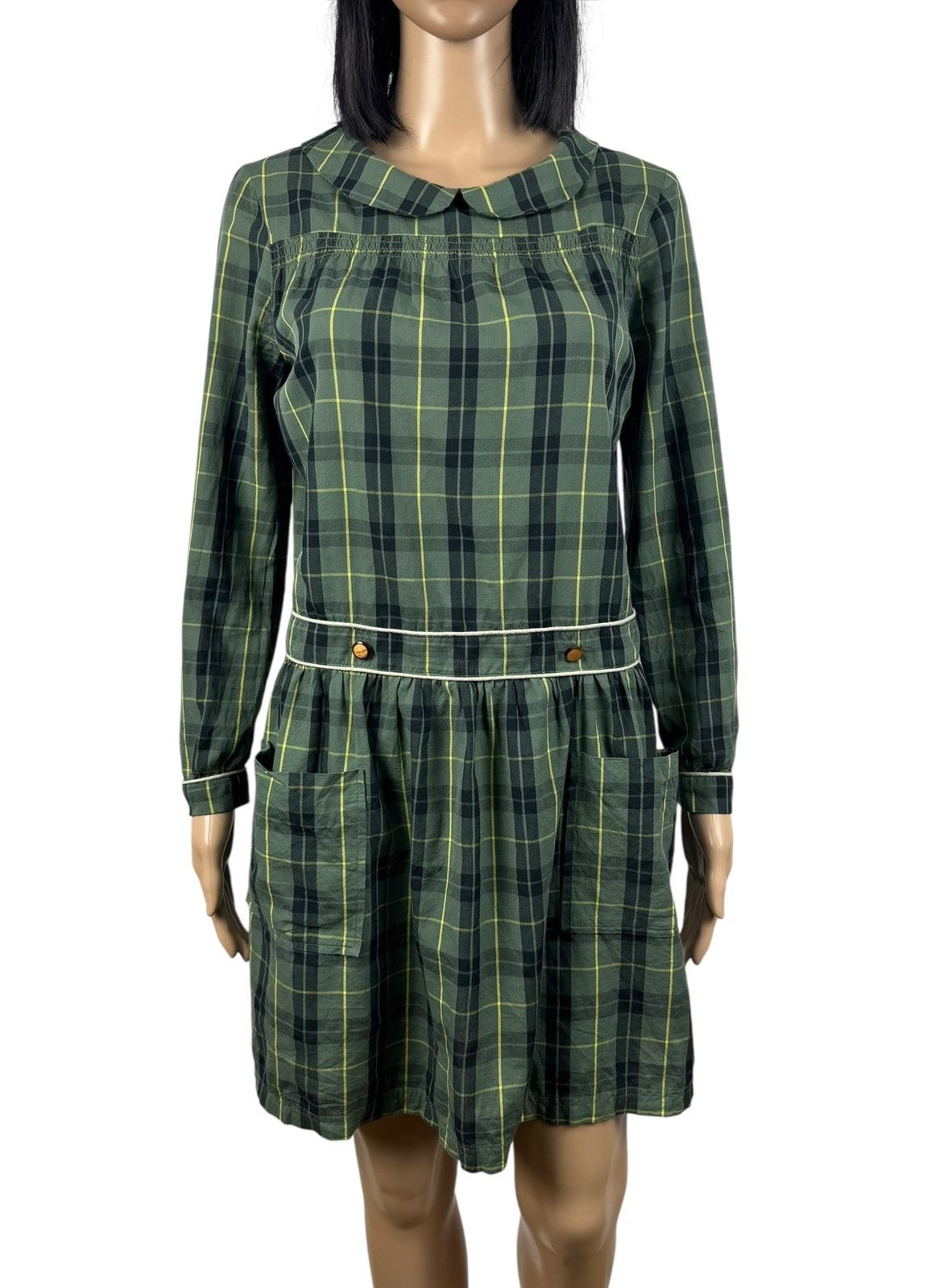A.P.C. A.PC. Rue Madame Paris Plaid Shirt Dress size M Cotton Size M / US 6-8 / IT 42-44 - 3 Thumbnail