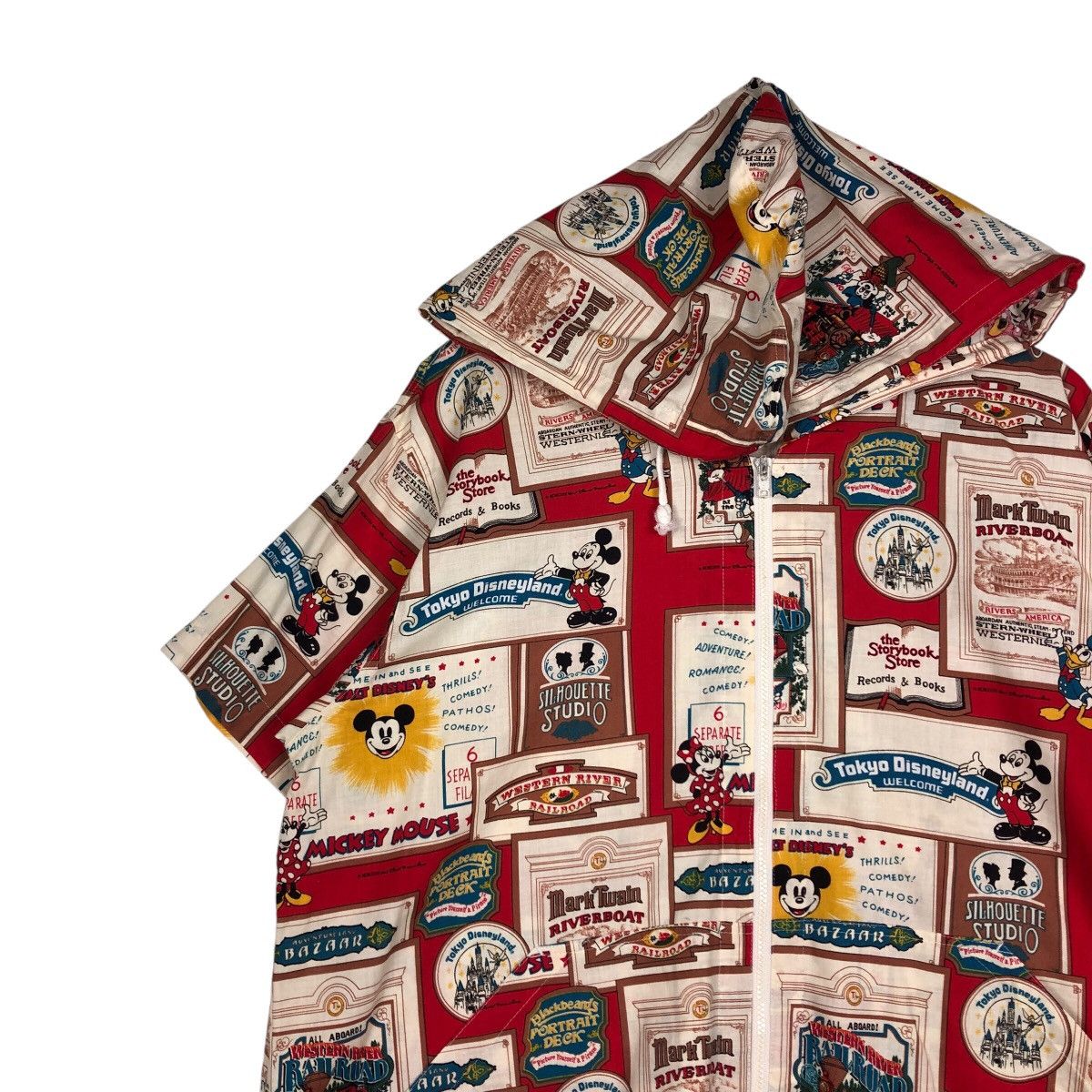 Cartoon Network 📌Short Sleeve Hoodie Jacket Tokyo Disneyland Overprint Size US M / EU 48-50 / 2 - 8 Thumbnail