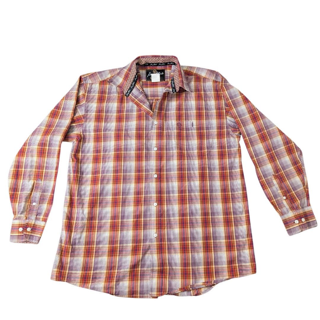 Wrangler Wrangler Long-Sleeve Wide Pattern Plaid Button-Down|Men's XL Size US XL / EU 56 / 4 - 1 Thumbnail