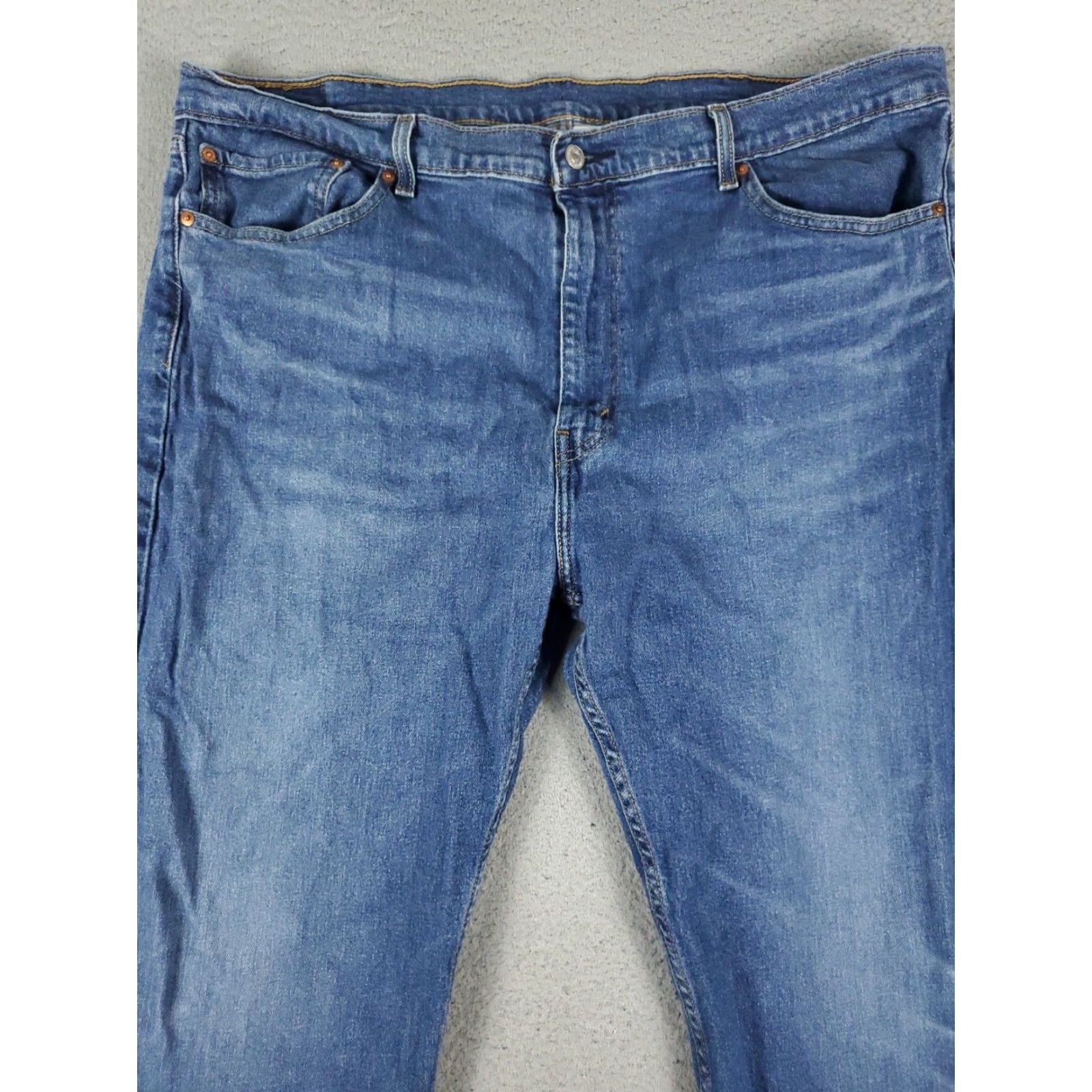 Levi's Levis Mens 505 Straight Leg Jeans 42x32 Extra Large XL Blue Casual Size US 42 / EU 58 - 2 Thumbnail