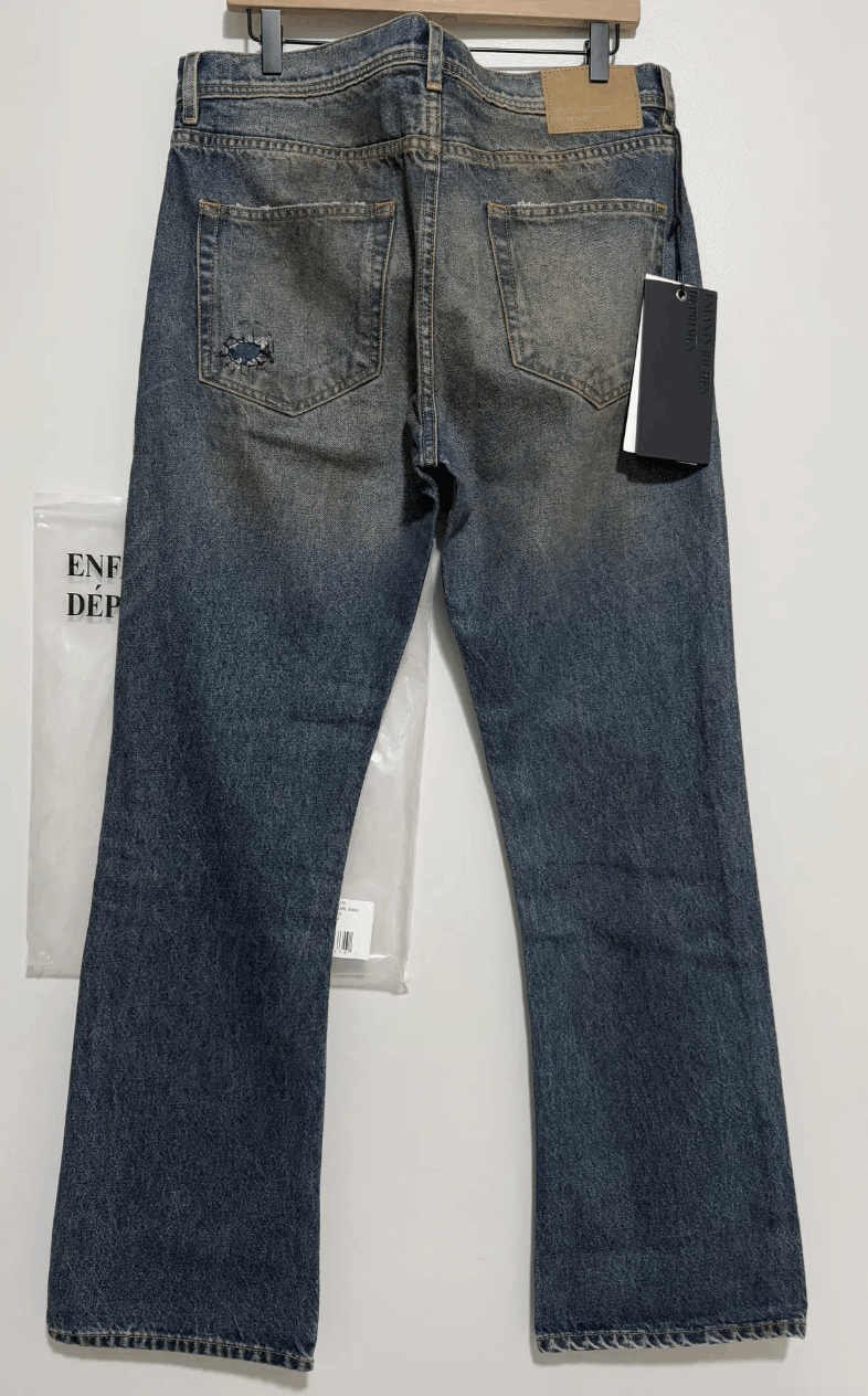 Enfants Riches Deprimes ERD Thrashed Flare Jeans Size US 34 / EU 50 - 2 Thumbnail