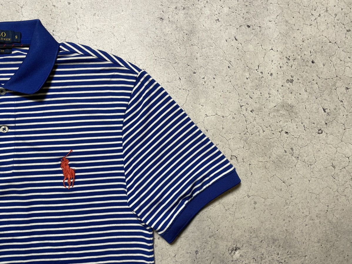 Polo Ralph Lauren × Ralph Lauren × Vintage Vintage Polo Ralph Lauren Striped Polo Shirt Y2K Big Pony Size US S / EU 44-46 / 1 - 4 Thumbnail