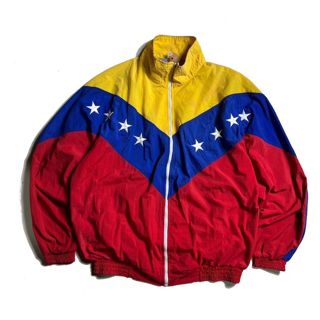 Vintage Vintage VENEZUELA - CHAVEZ Windbreaker 90s Size US L / EU 52-54 / 3 - 1 Thumbnail
