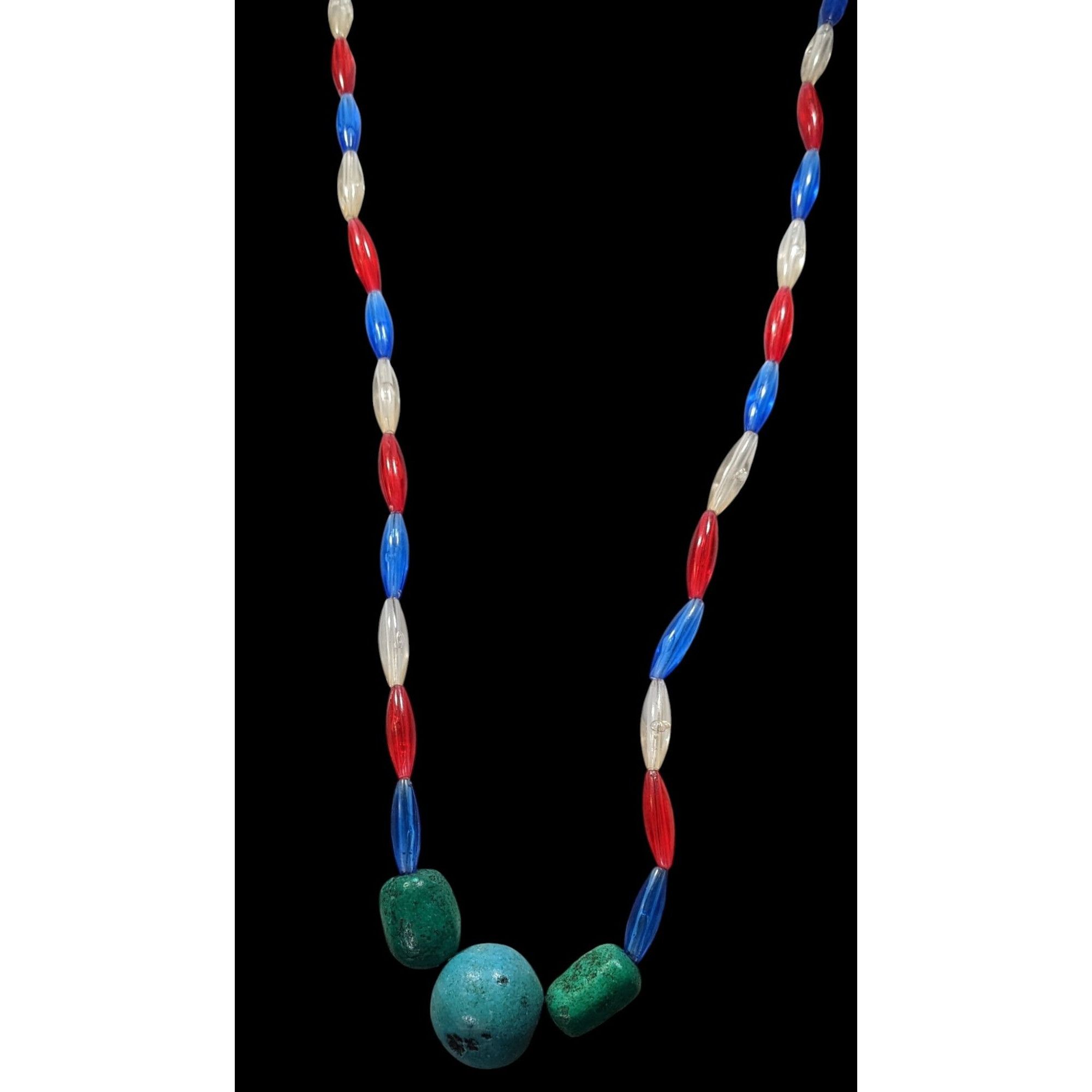 Other Handmade Retro Plastic And Stone Beaded Necklace Size ONE SIZE - 2 Thumbnail