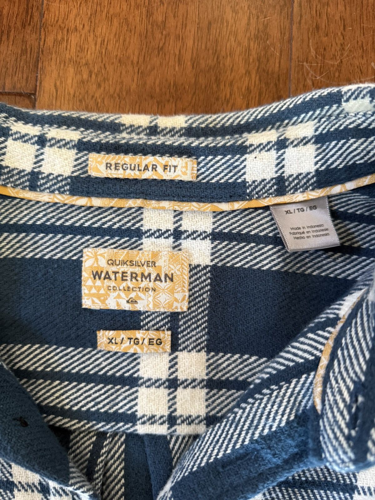 Quiksilver plaid long sleeve Size US XL / EU 56 / 4 - 3 Thumbnail