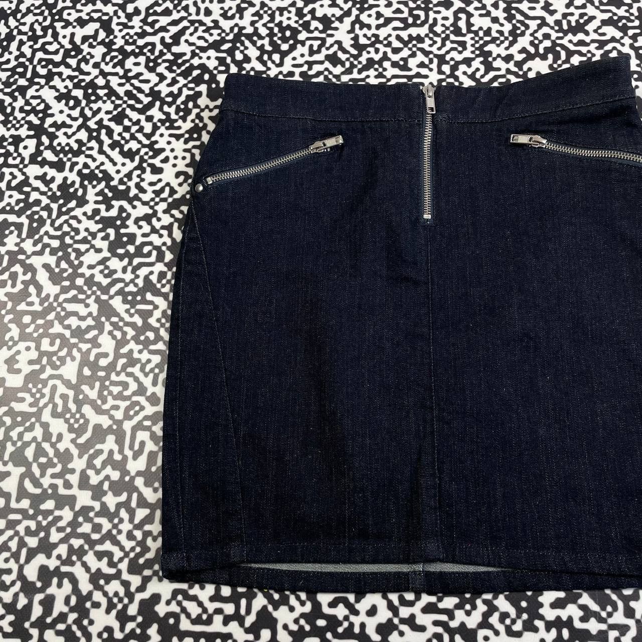 Diesel Vintage Y2K Diesel Japanese Jeans Midi Skirt Casual Style Size 29" - 4 Thumbnail