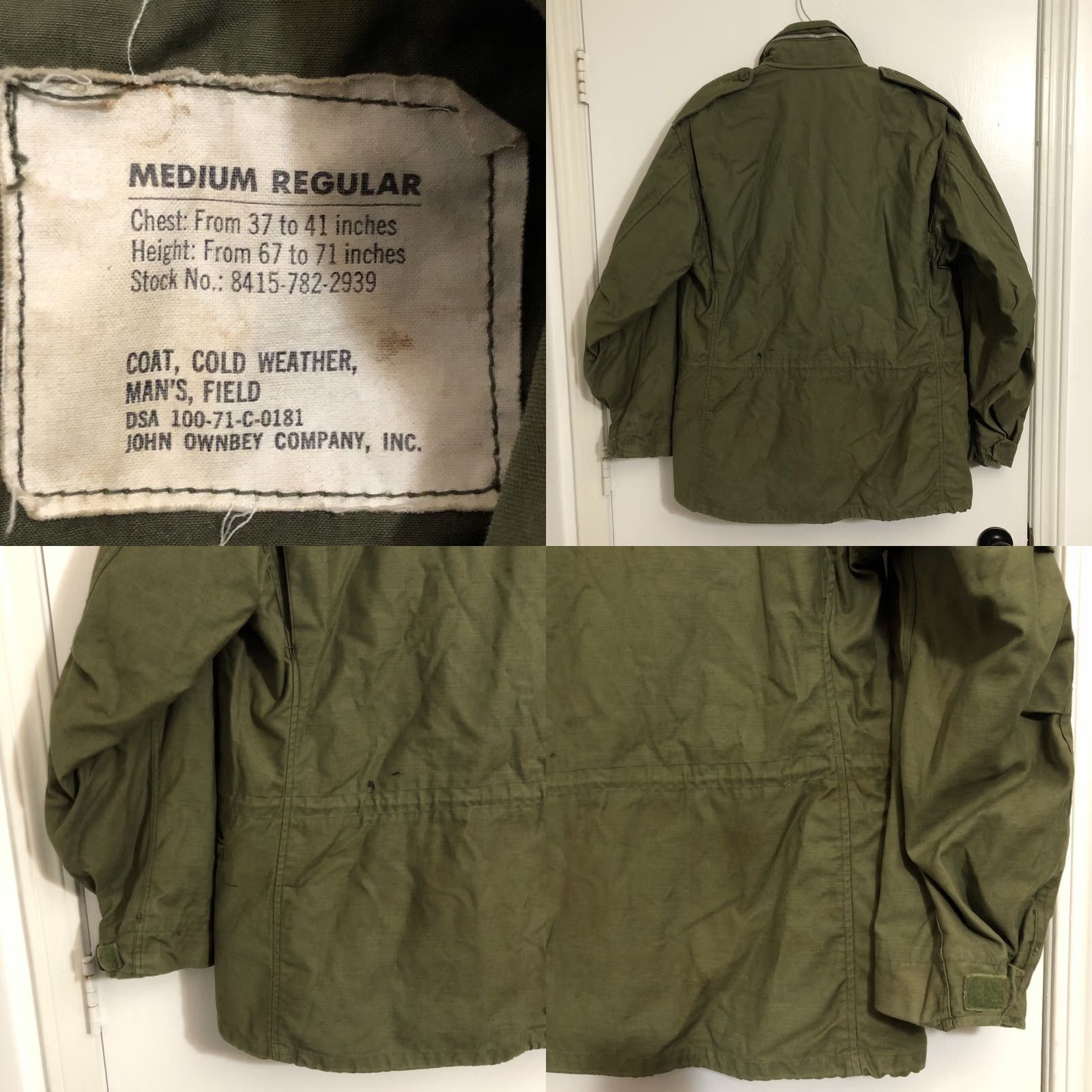 Vintage VINTAGE M-65 Field Jacket US Military Green 31” Jacket Regular Size M Men WWII Vietnam Army Size US M / EU 48-50 / 2 - 9 Thumbnail