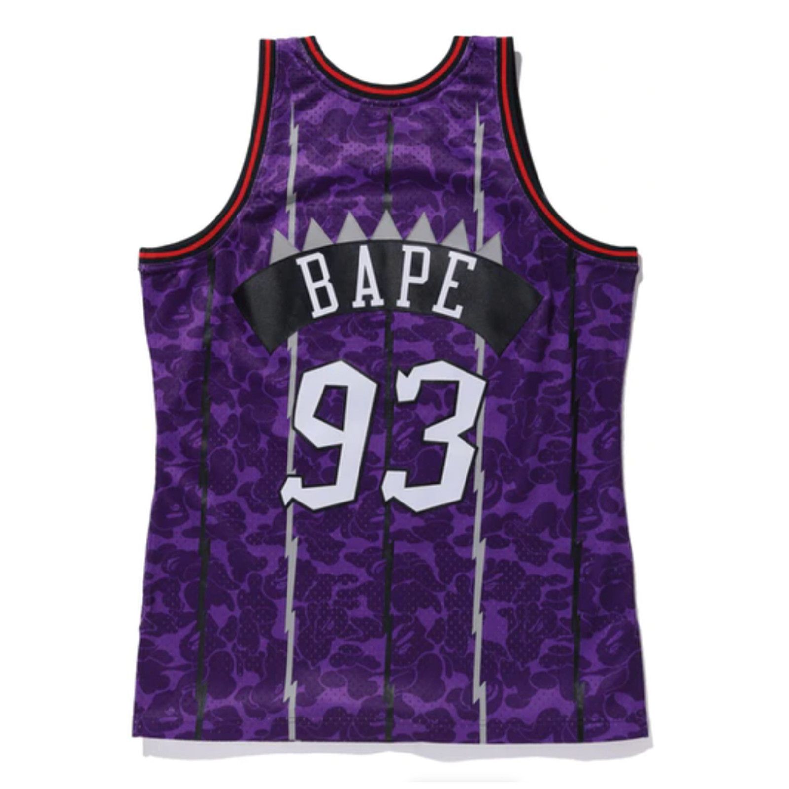 image of Bape X Mitchell & Ness Raptors Camo Basketball, Men's (Size XL)