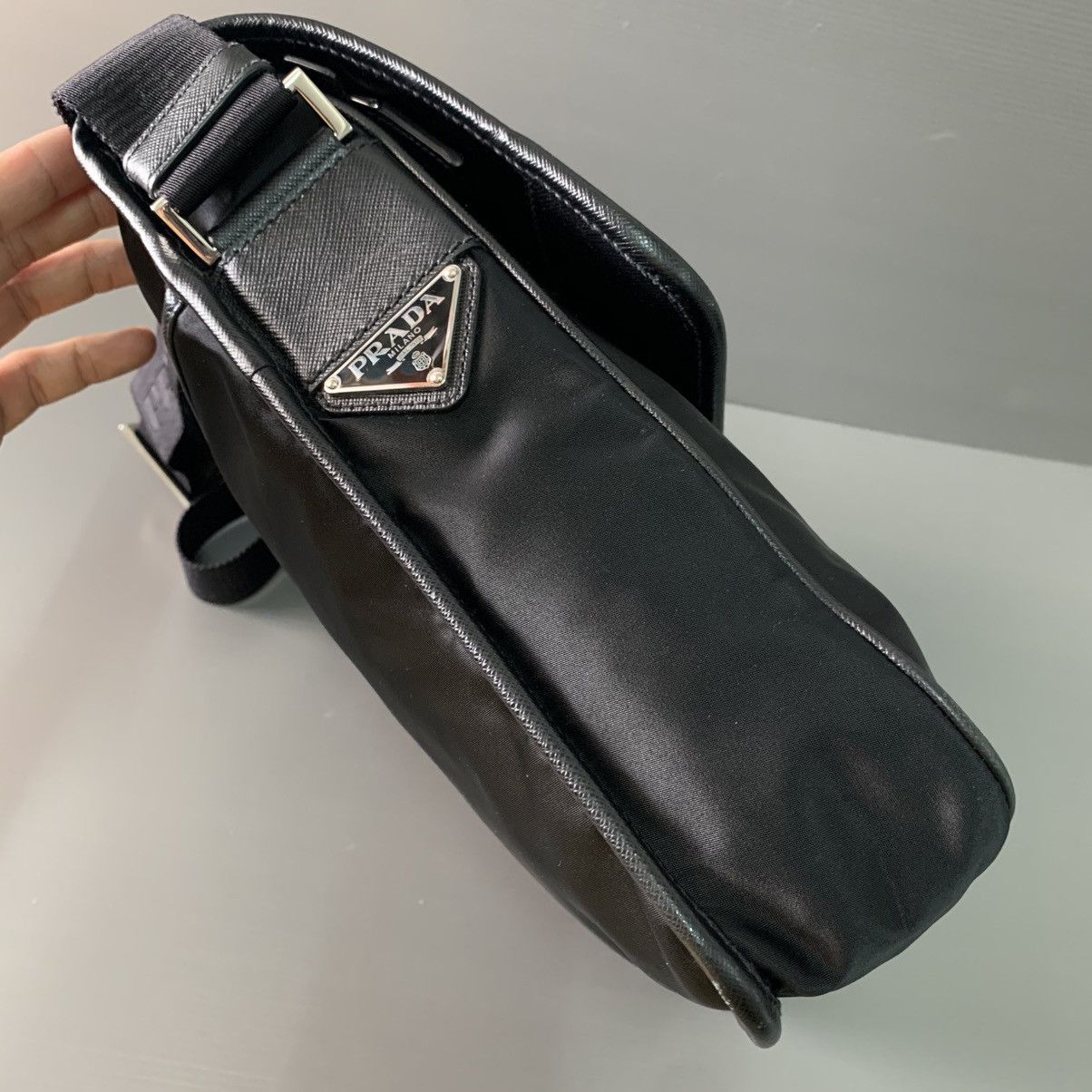 Prada Prada Nylon Black Mesengger Bag Size ONE SIZE - 6 Thumbnail