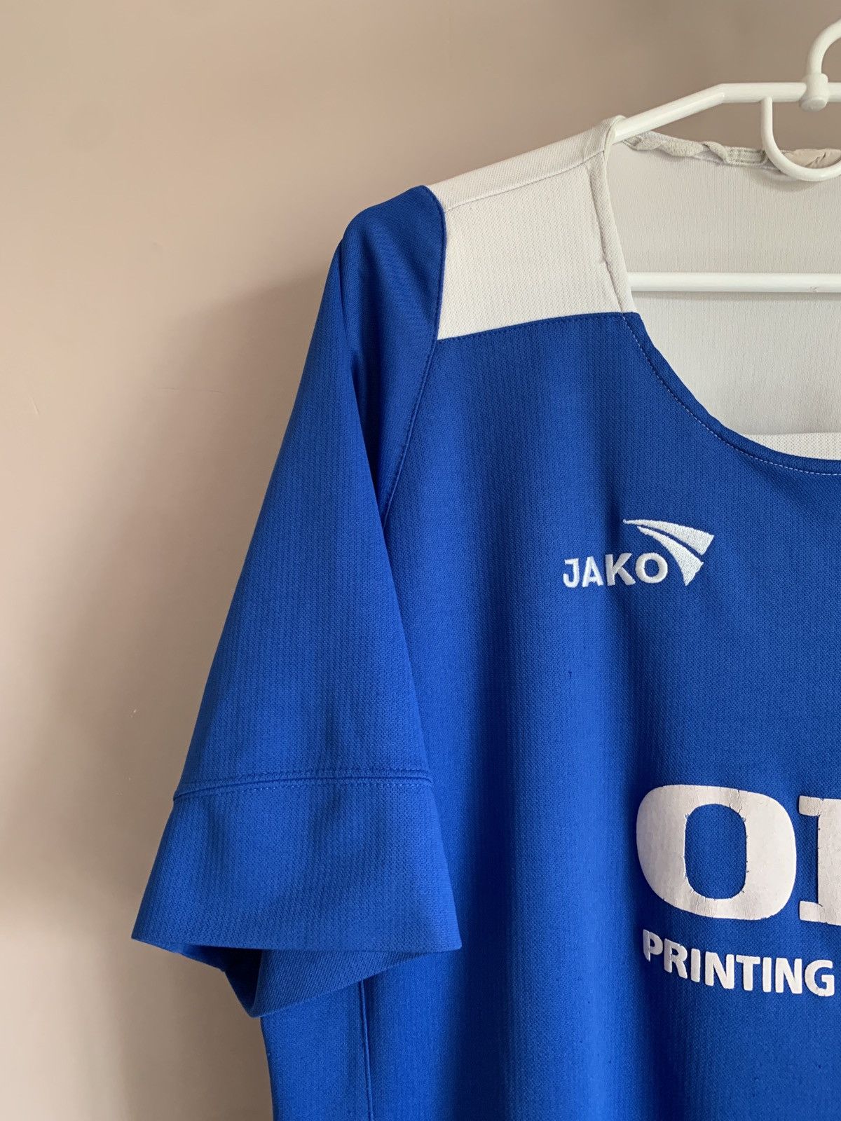 Vintage Portsmouth Home Football Shirt Jako Vintage Soccer Retro XL Size US XL / EU 56 / 4 - 4 Thumbnail