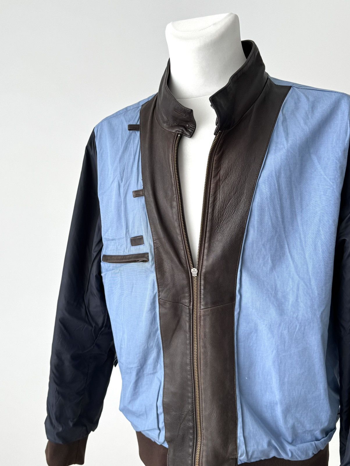 Faconnable × Japanese Brand × Vintage Faconnable Lambskin Leather Brown Bomber Jacket Size US XL / EU 56 / 4 - 10 Thumbnail