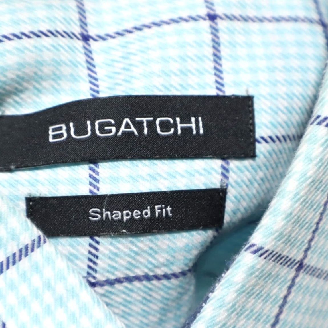 BUGATCHI Bugatchi Shaped Fit Cotton Striped Long Sleeve Button Up Shirt Blue Men's L Size US L / EU 52-54 / 3 - 5 Thumbnail