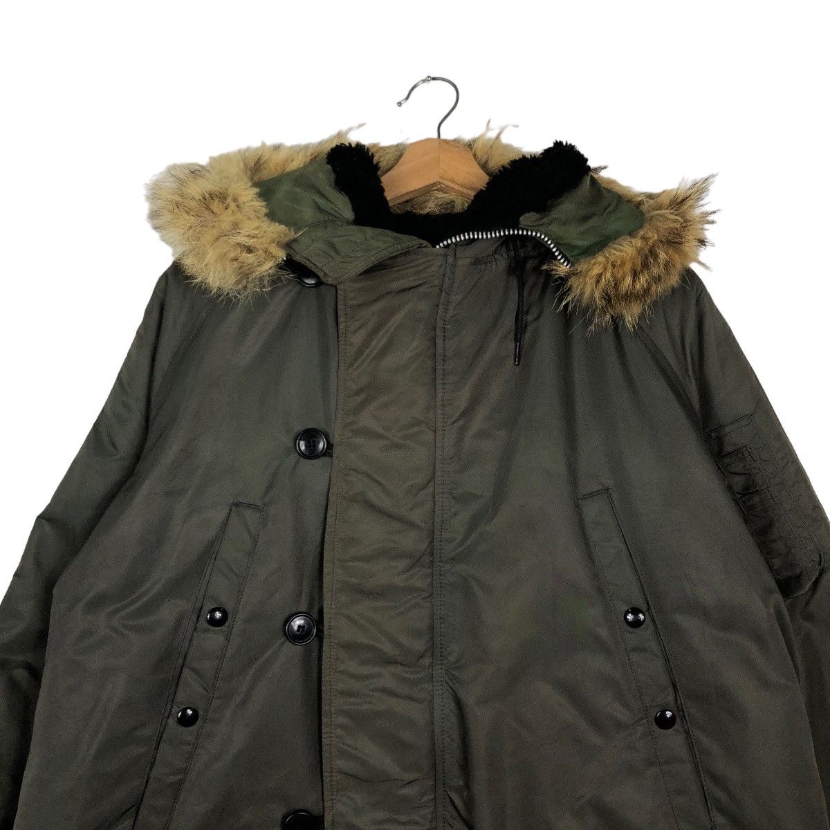 I. Spiewak And Sons 🔥90’s Mink Fur Hoodie Parka Jacket Type N-3B/F Made In USA Size US M / EU 48-50 / 2 - 2 Thumbnail