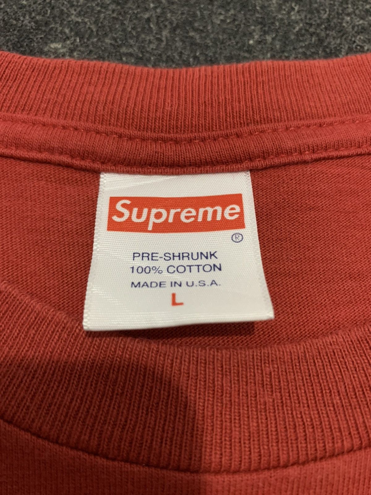 Supreme Supreme blank tee red Size US L / EU 52-54 / 3 - 4 Thumbnail