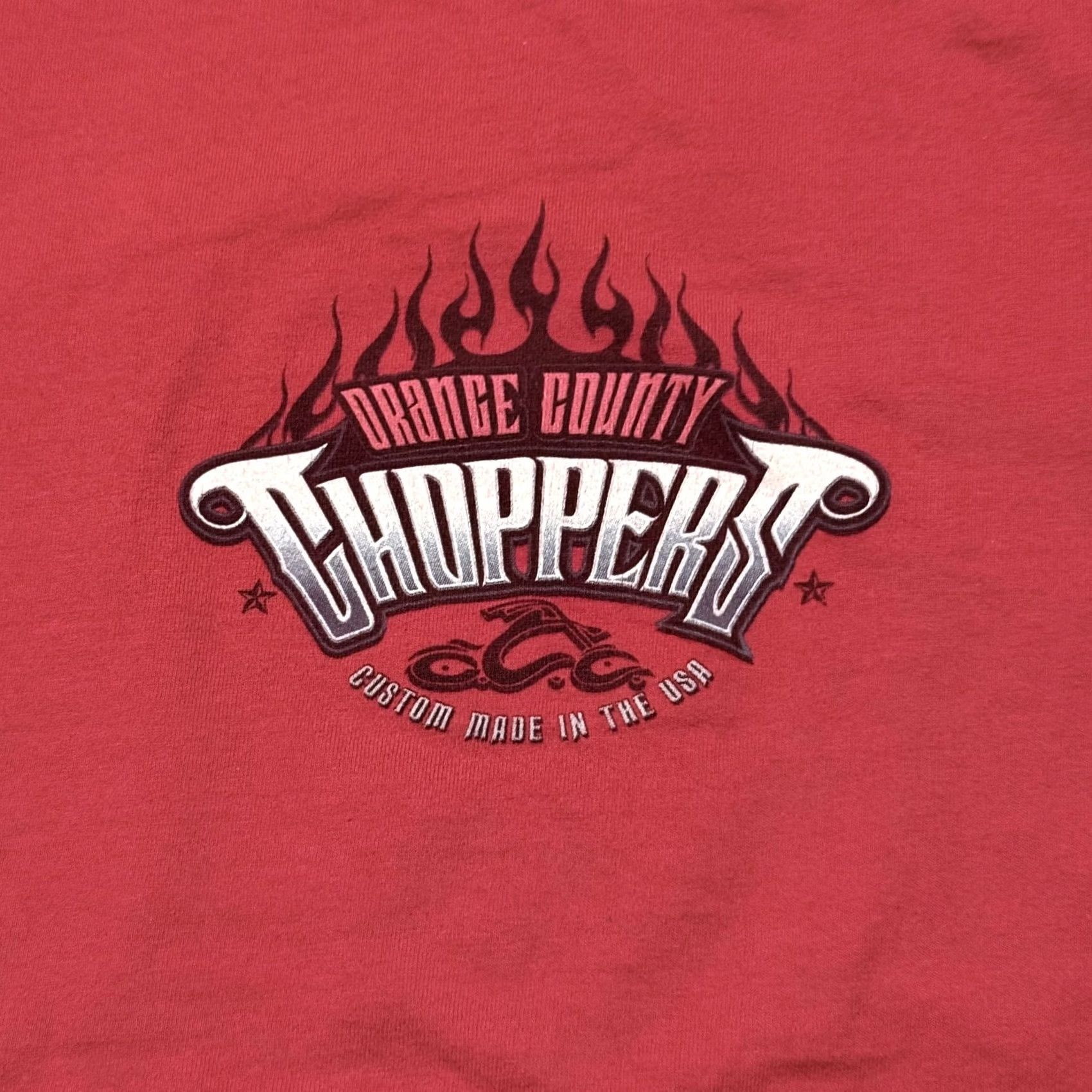 FRED VINTAGE OCC Orange County Choppers T-Shirt Men Red Graphic Short Sleeve XL Size US XL / EU 56 / 4 - 3 Thumbnail