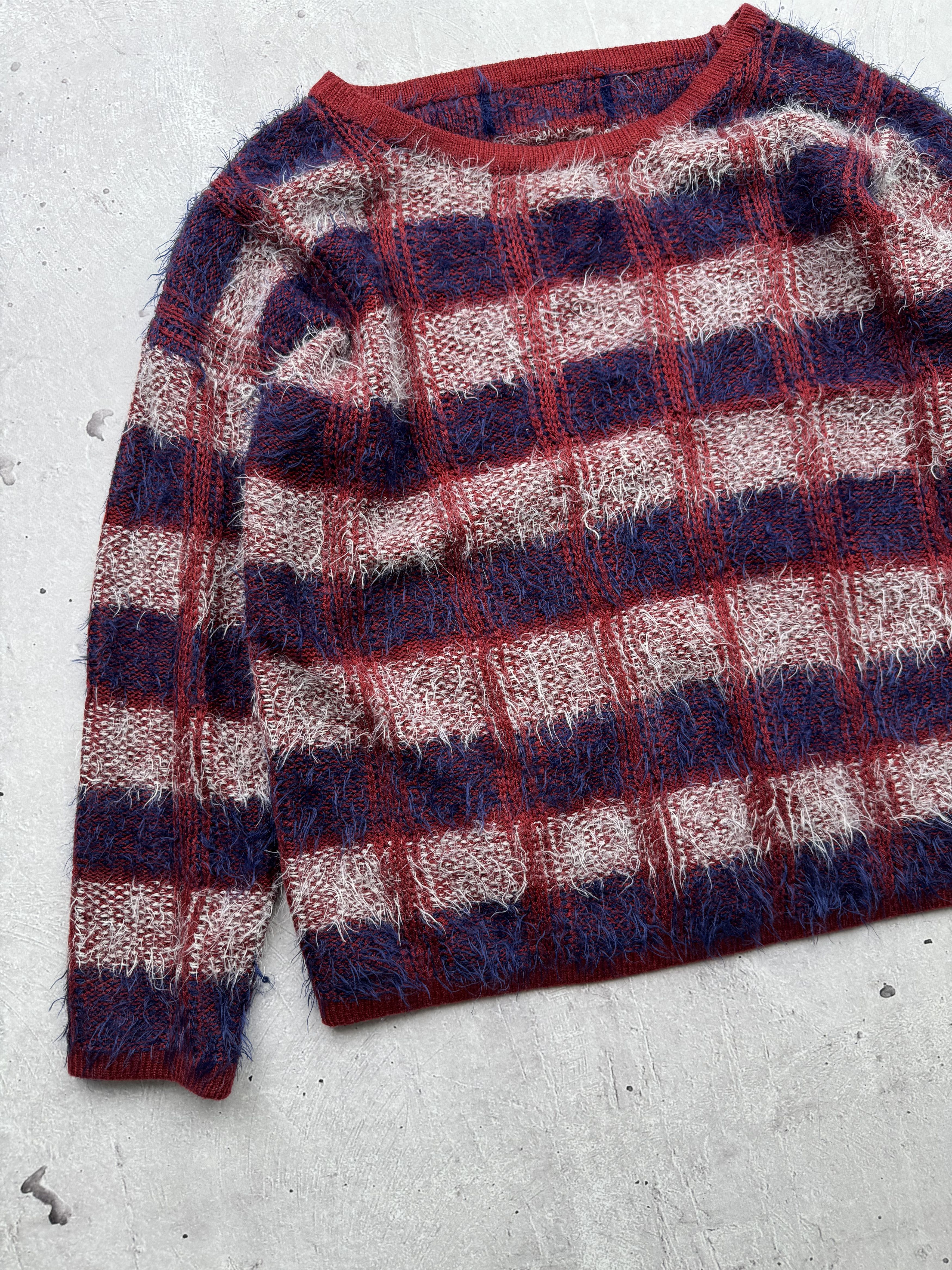 Japanese Brand × Vintage Vintage Fuzzy Sweater Size M / US 6-8 / IT 42-44 - 2 Thumbnail