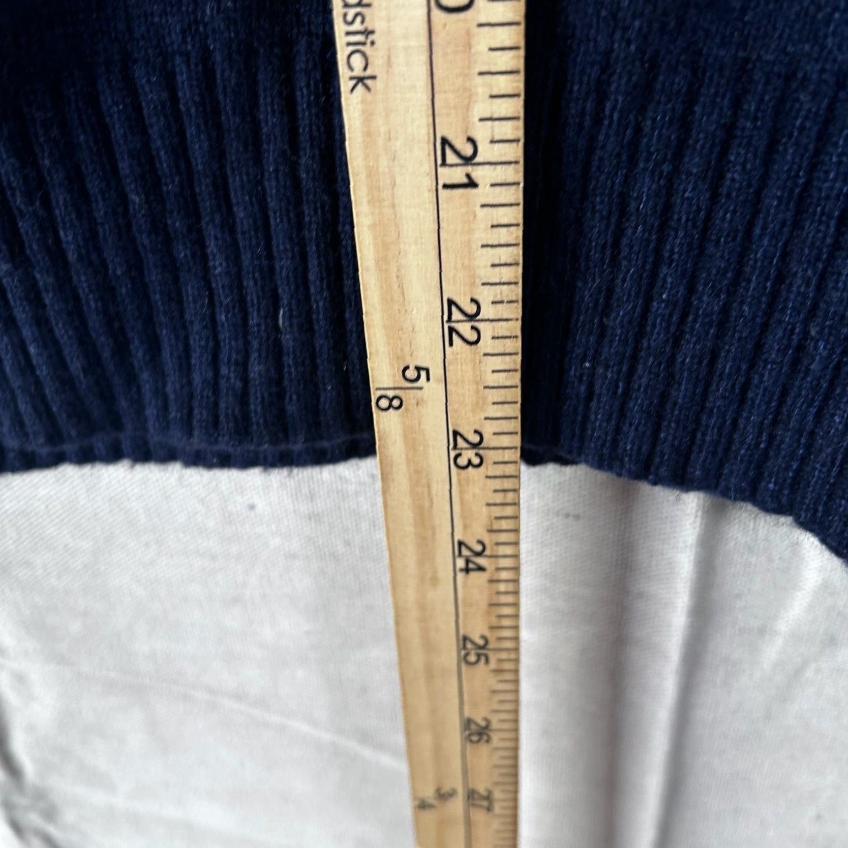 J.Crew J.Crew Mercantile Mens Navy Blue Lambswool Blend Quarter Zip Sweater Medium Size US M / EU 48-50 / 2 - 6 Thumbnail