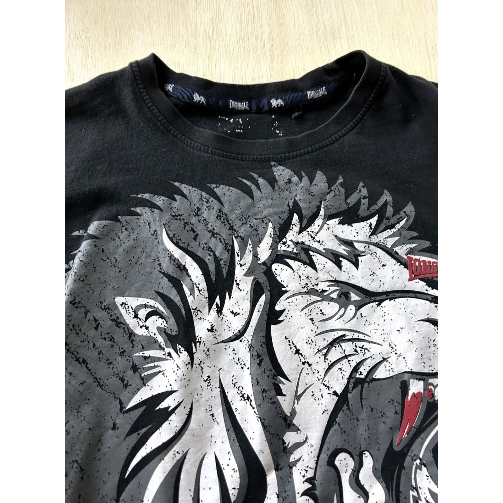 Lonsdale Lonsdale London Shirt Mens Medium Black Roaring Lion Graphic Tee T-Shirt Size US M / EU 48-50 / 2 - 2 Thumbnail