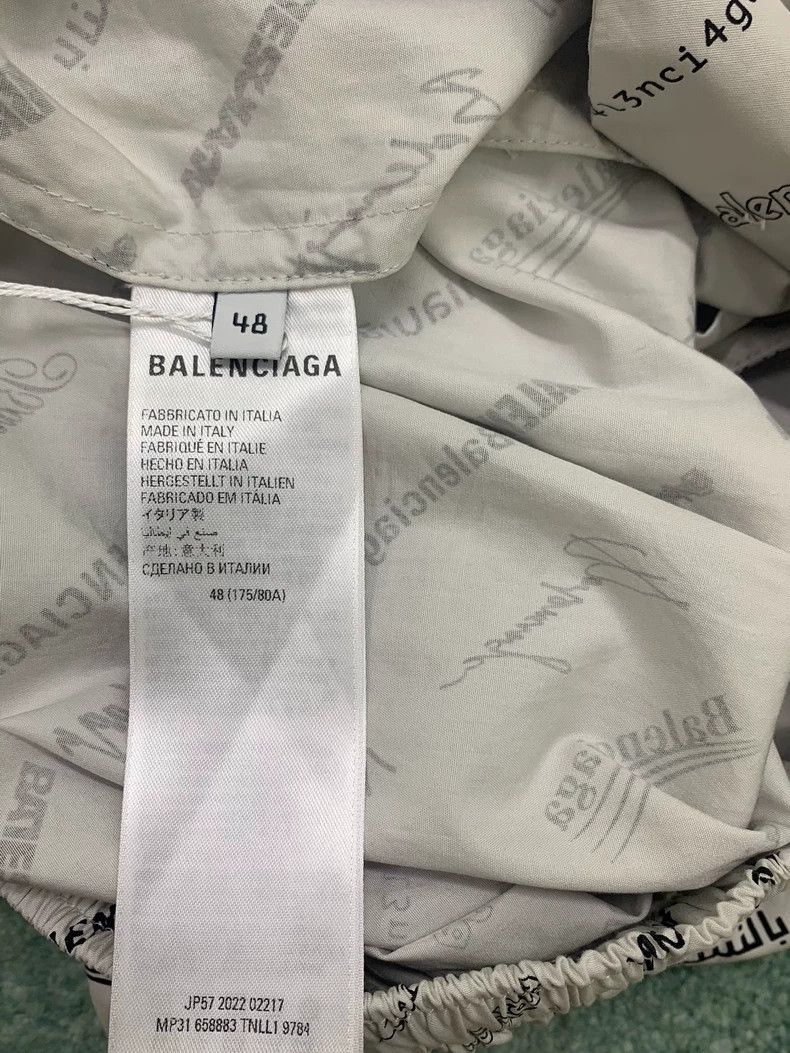 Balenciaga Balenciaga size 48 Black and White Letter Printed Logo Lon Size US 32 / EU 48 - 5 Thumbnail