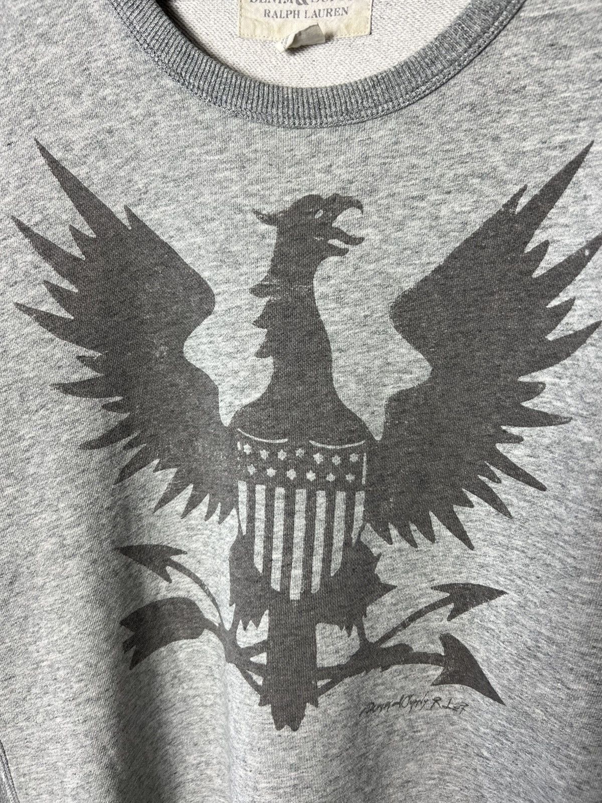 Denim & Supply Ralph Lauren VNTG Denim & Supply Ralph Lauren Eagle Big Logo Sweatshirt Size US XL / EU 56 / 4 - 5 Thumbnail