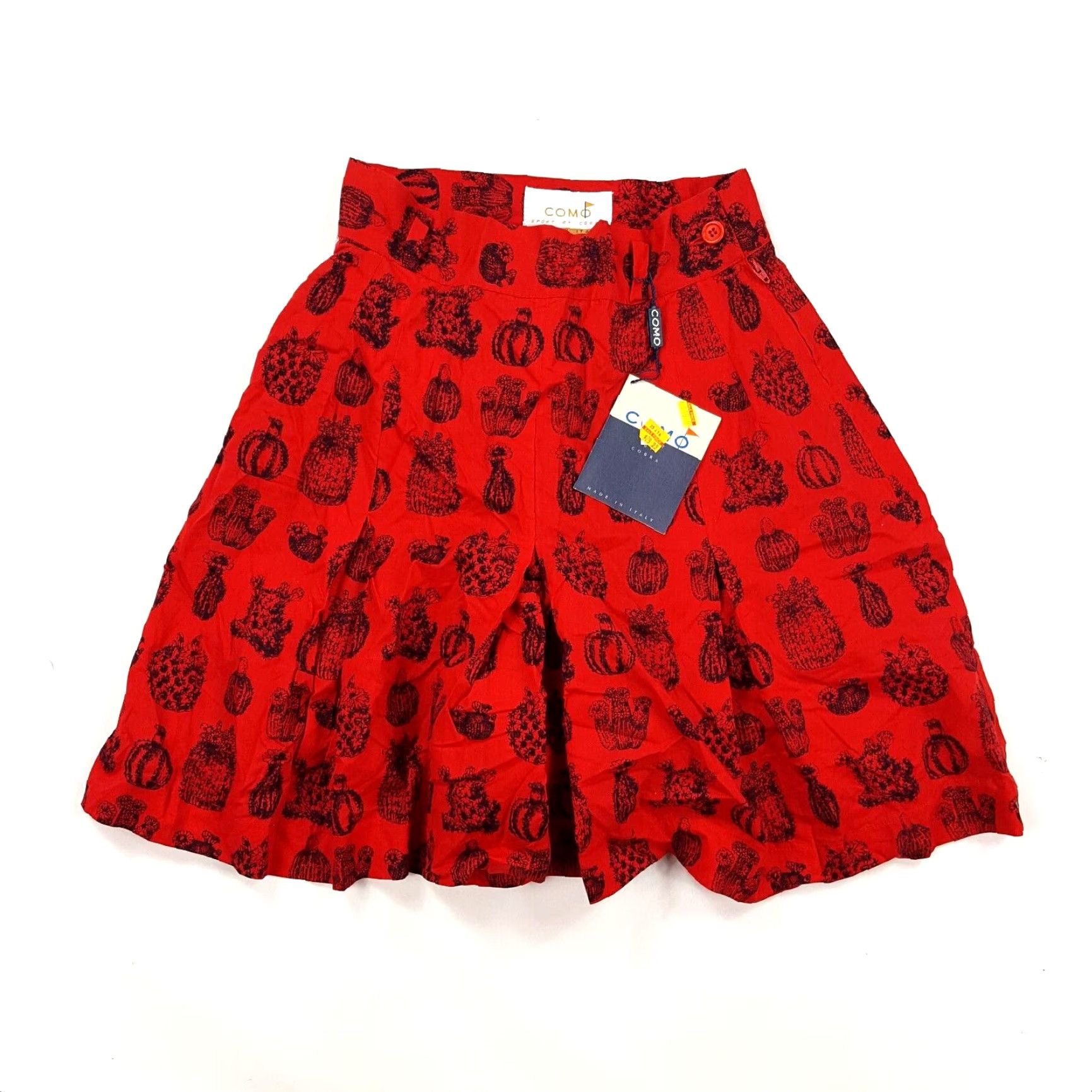 Vintage VINTAGE Como Golf Red Cactus Print Paperbag Shorts Womens Size 4 Outdoor Relaxed Size 27" / US 4 / IT 40 - 2 Thumbnail
