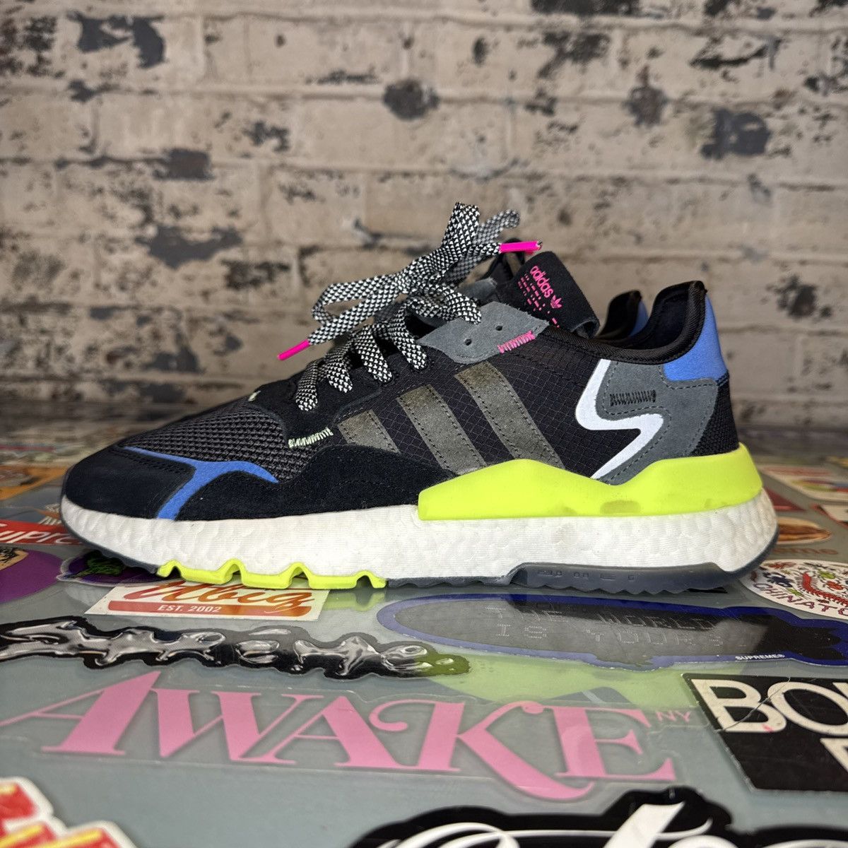 Adidas × Sneakersnstuff Adidas Nite Jogger Size 9.5 EE9462 SNS Exclusive Black Used Size US 9.5 / EU 42-43 - 1 Thumbnail