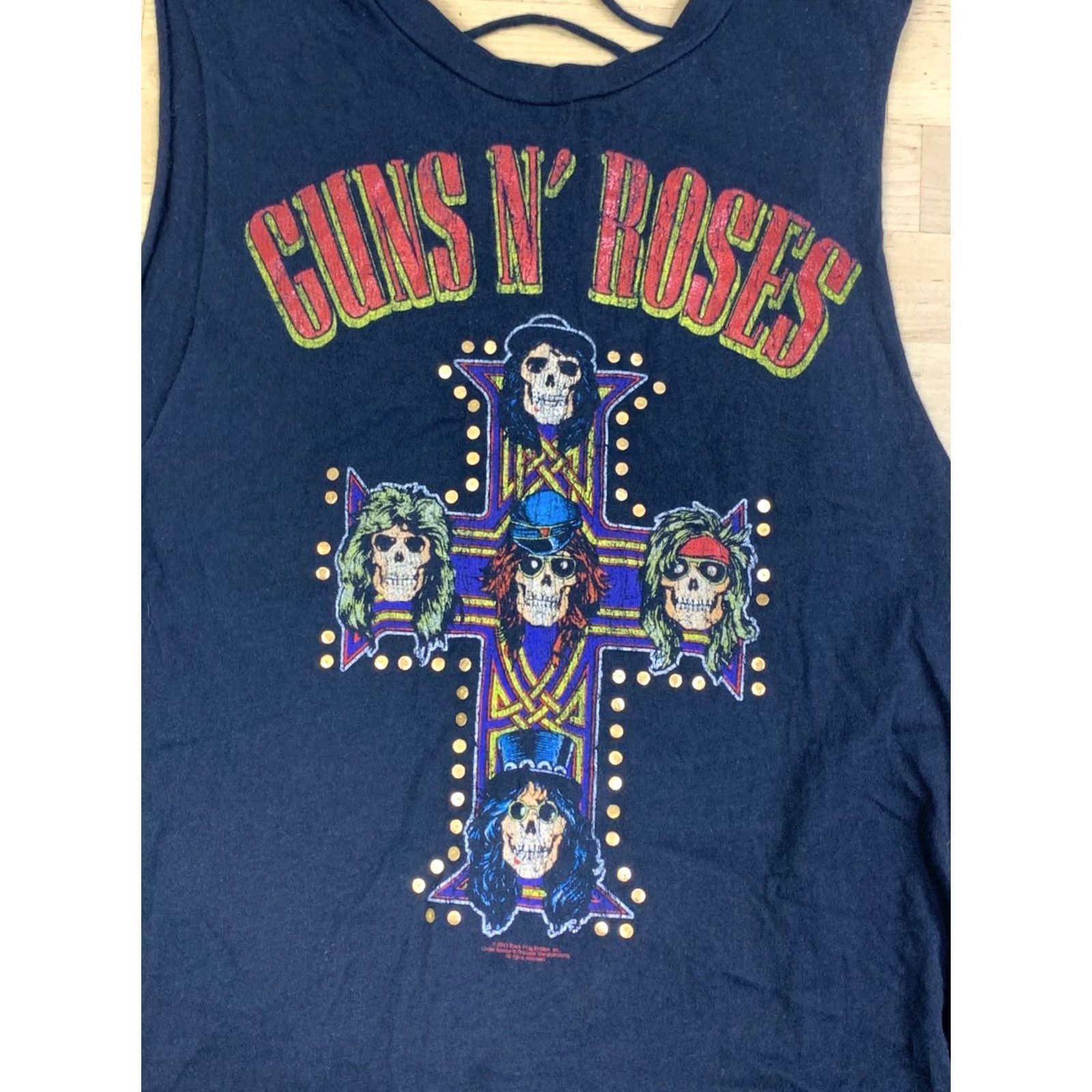 Vintage Guns N' Roses Appetite for Destruction T-Shirt Women S Black Rock Sleeveless Crew Neck Small Black Rock Womens Size S / US 4 / IT 40 - 3 Thumbnail