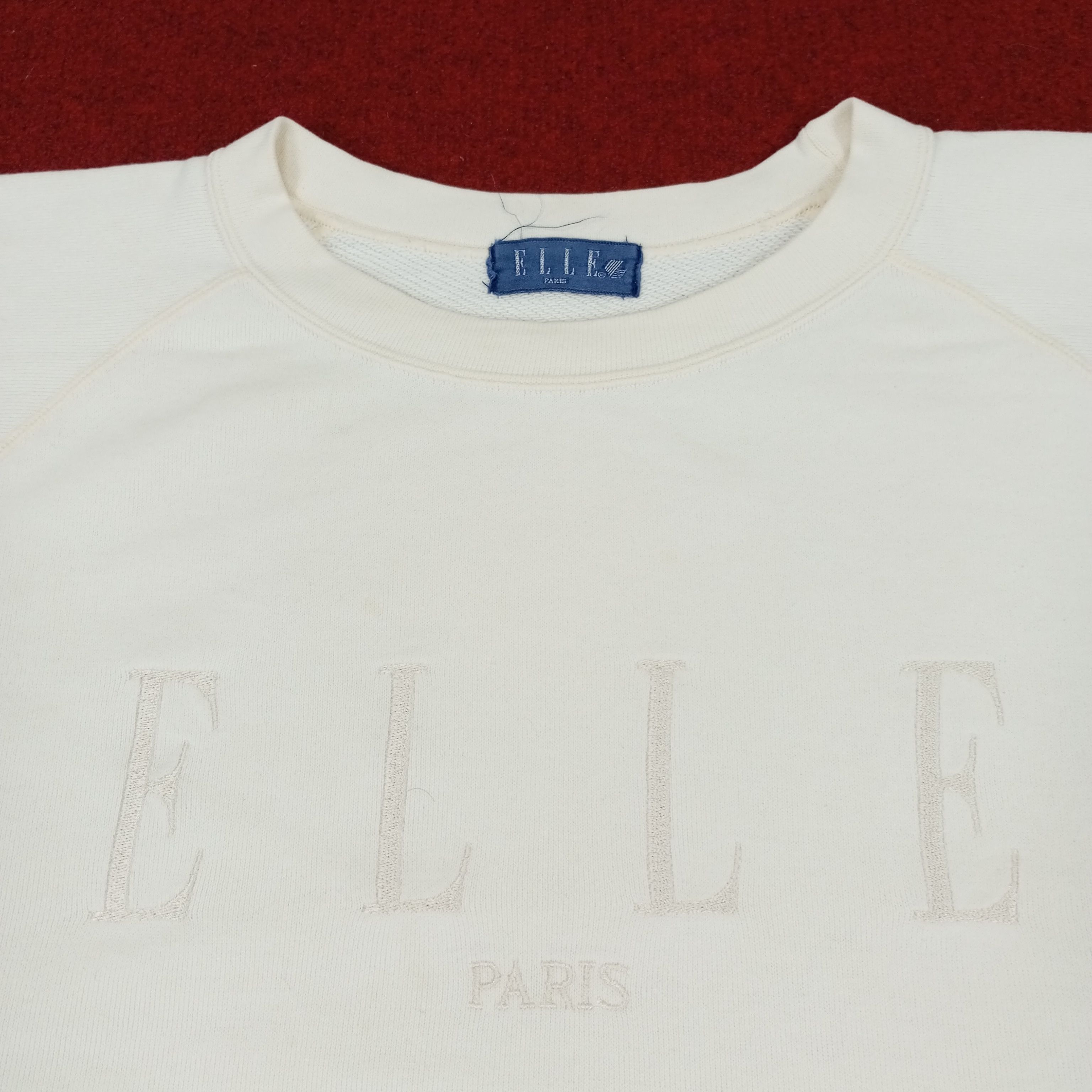 Vintage Elle Paris Center Spellout Design Sweatshirt Size US L / EU 52-54 / 3 - 2 Thumbnail
