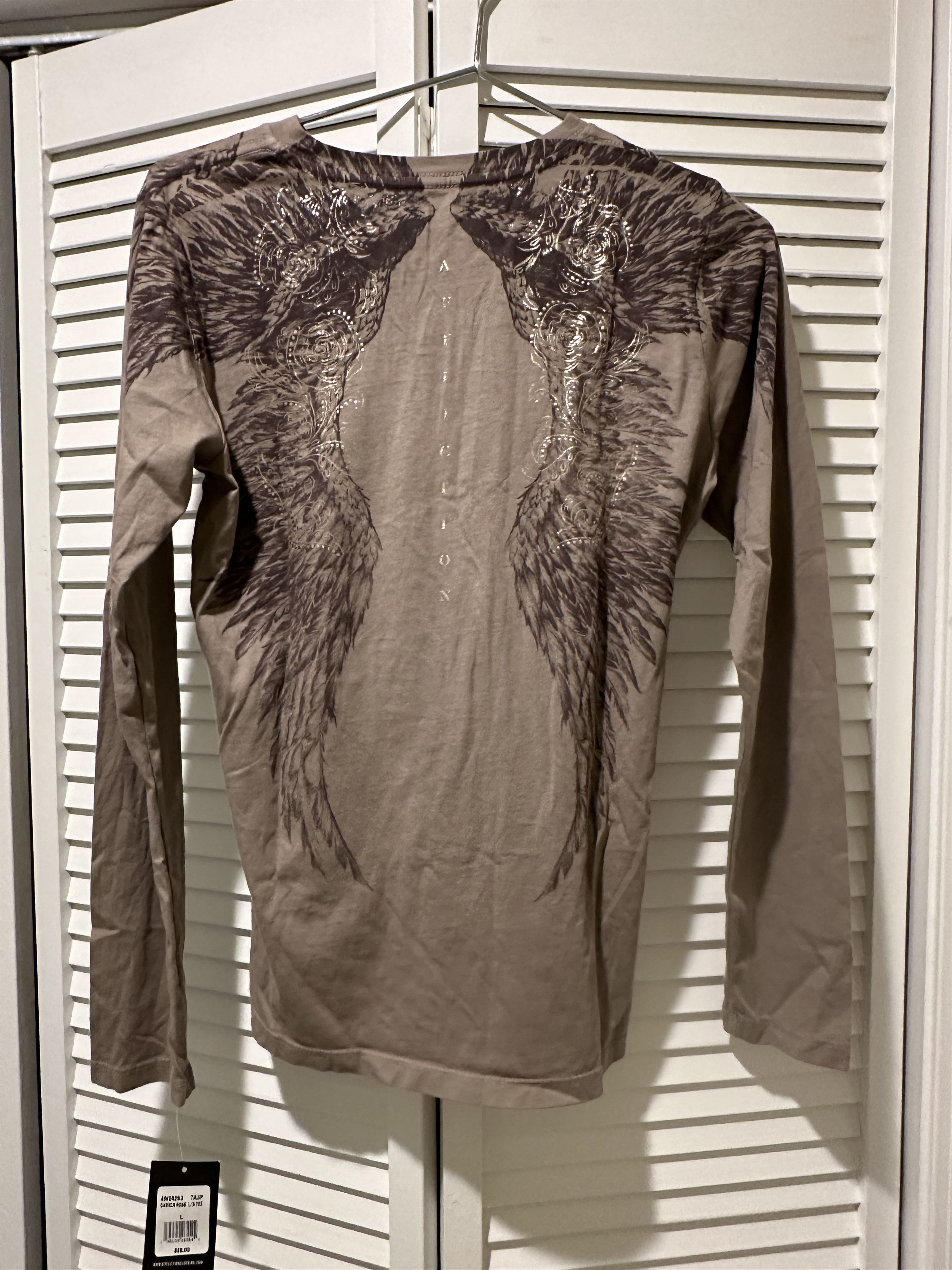 Affliction Danica Rose Braided Long Sleeve Size L / US 10 / IT 46 - 8 Thumbnail