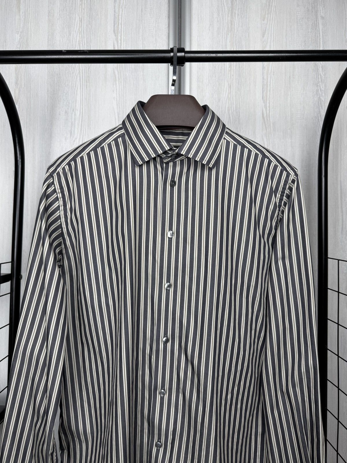 Eton ETON Ganghster 1928 Contemporary Fit pinstripe shirt 16.5 Size US L / EU 52-54 / 3 - 3 Thumbnail