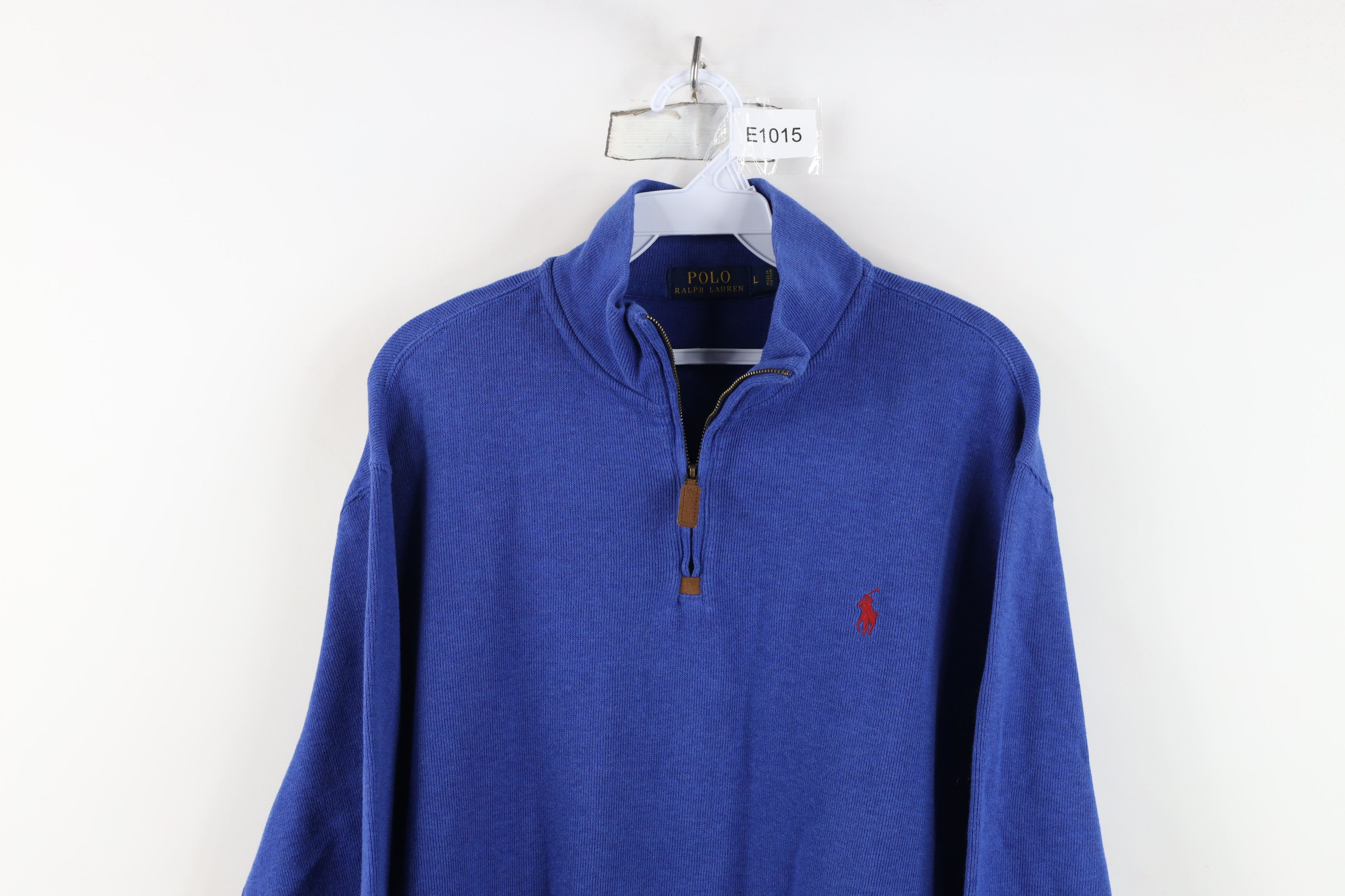 Ralph Lauren Vintage Ralph Lauren Ribbed Knit Half Zip Pullover Sweater Size US L / EU 52-54 / 3 - 2 Thumbnail