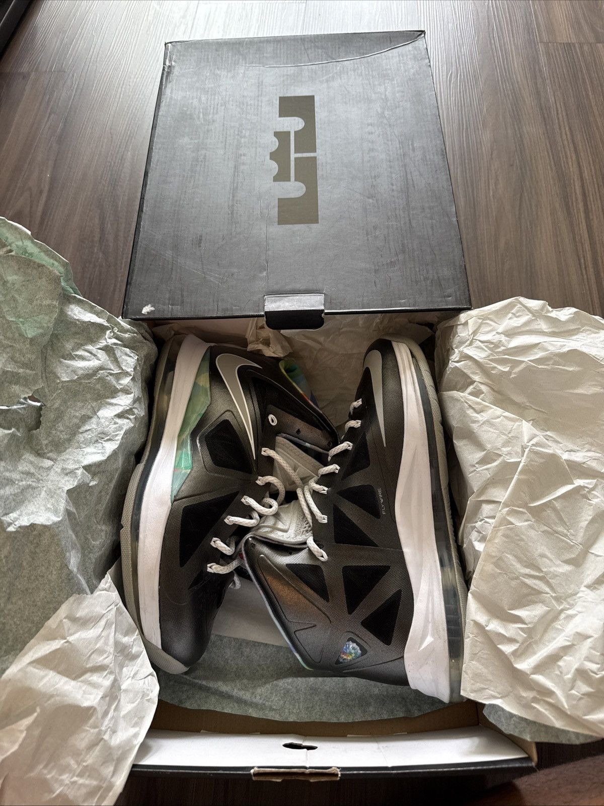 Nike Nike LeBron X Prism 541100-004 Size 10 Men’s Black Multi Size US 10 / EU 43 - 9 Thumbnail