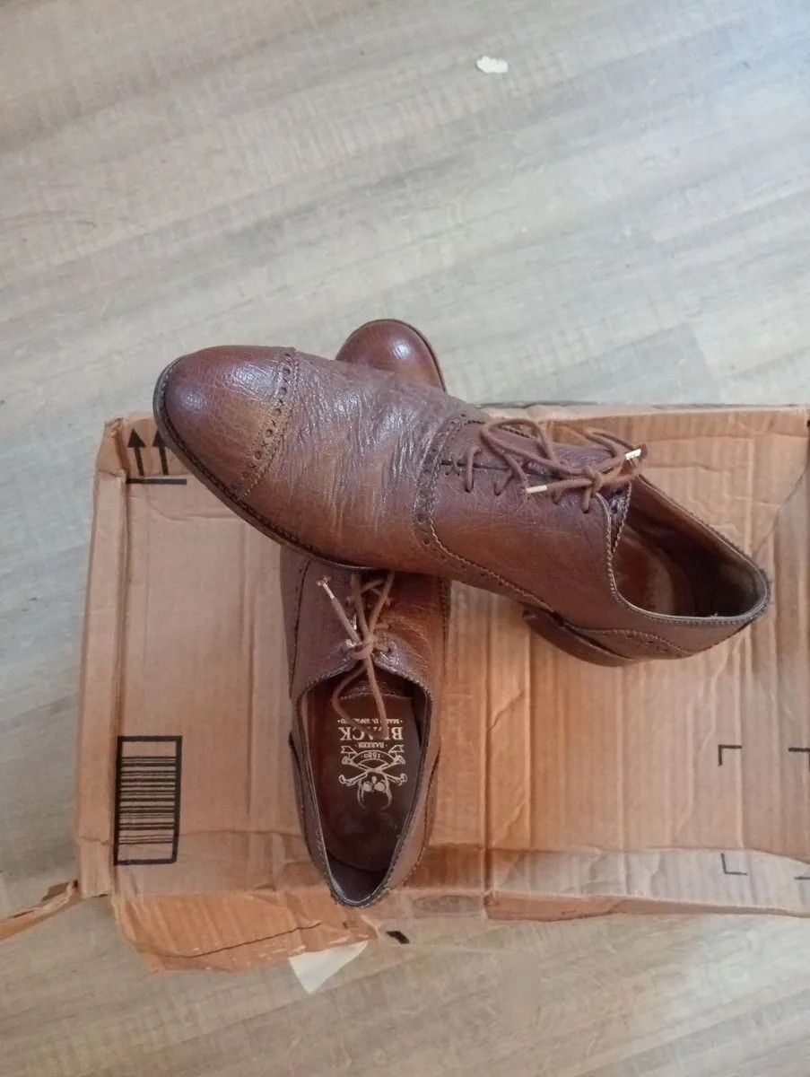 Other Barker Black Ostrich Shoes Size US 8.5 / EU 41-42 - 1 Thumbnail