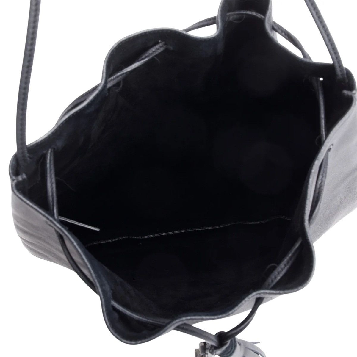 Saint Laurent Paris SAINT LAURENT Black Drawstring Bag Size ONE SIZE - 7 Thumbnail