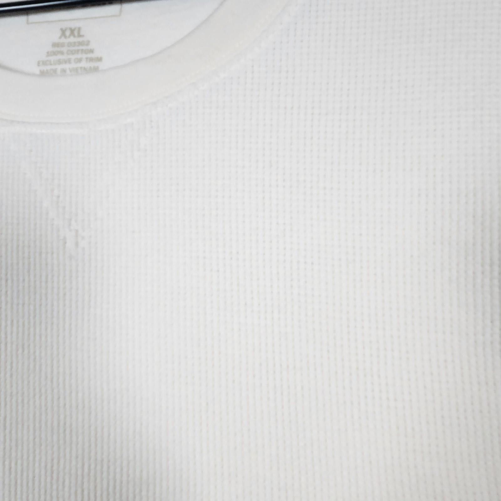L.L. Bean Ll Bean White Waffle Knit Long Sleeve Shirt Size XXL Size US XXL / EU 58 / 5 - 3 Thumbnail