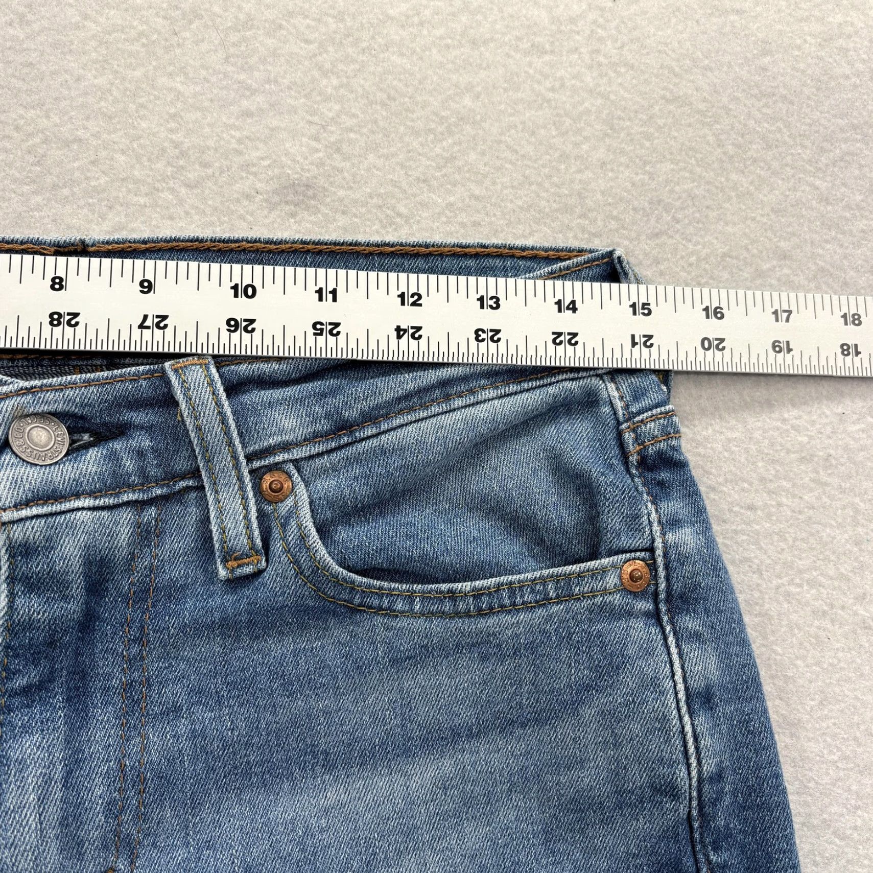 Levi's Levis 511 Jeans Mens 29x32 Blue Medium Wash Slim Straight Stretch Denim Casual Size US 29 - 7 Thumbnail