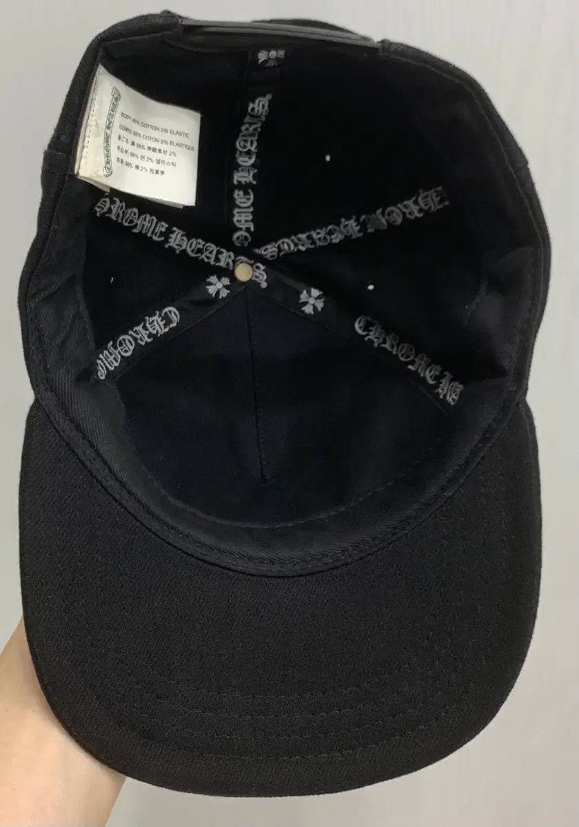 Chrome Hearts Vine Dagger Denim Baseball Hat Size ONE SIZE - 8 Thumbnail