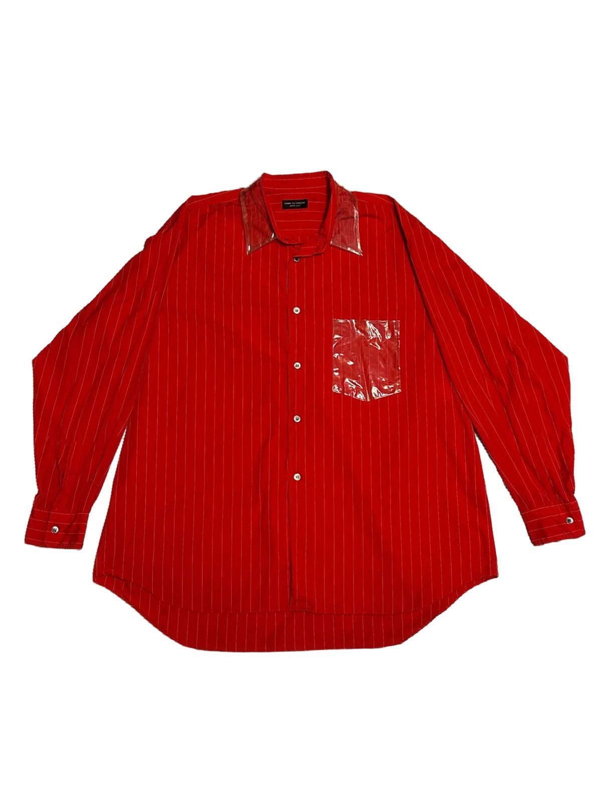 image of Comme Des Garcons Homme Plus Ad1991 Commes Des Garçons Homme Plus Shirt in Red, Men's (Size XL)