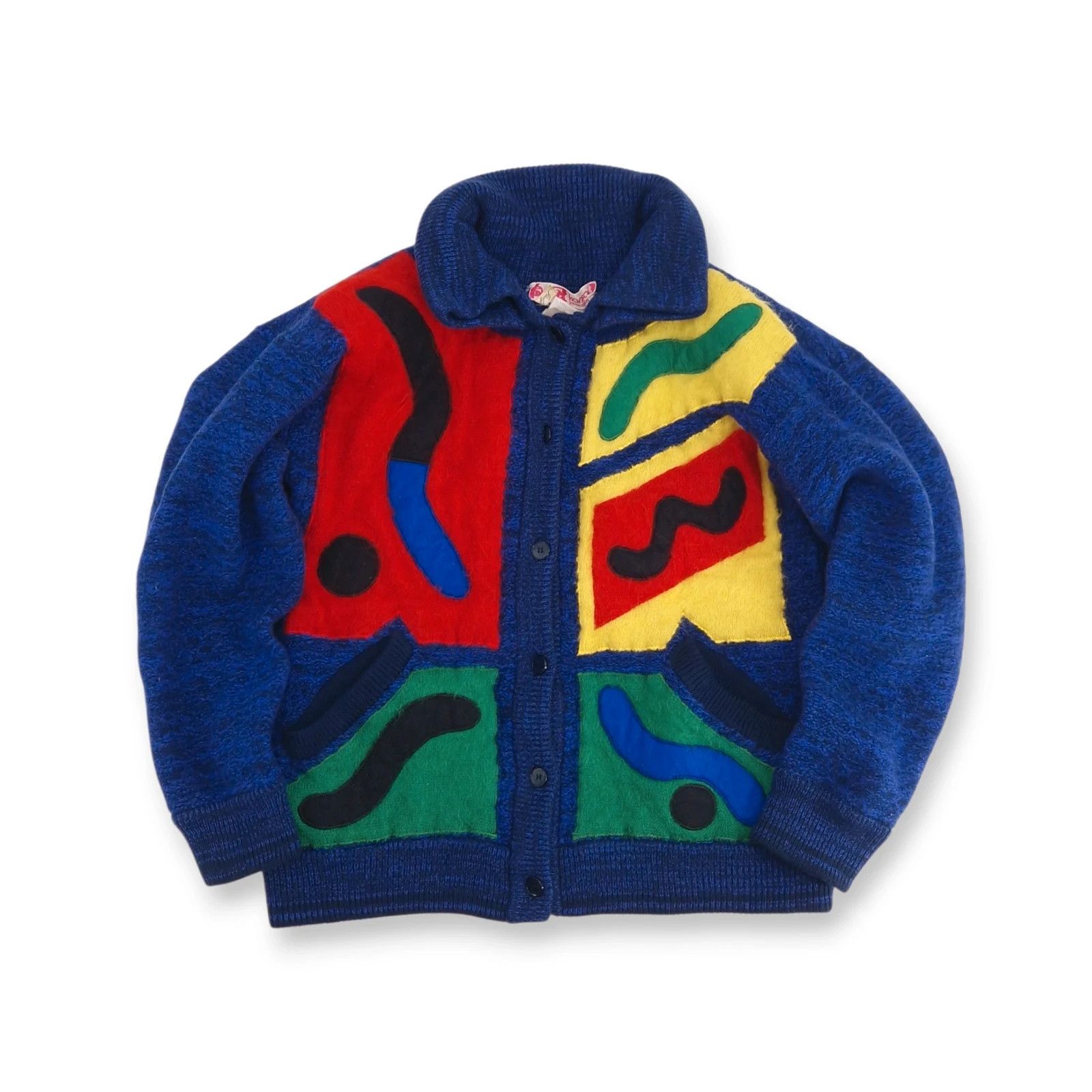 Kansai Yamamoto Kansai Yamamoto Rare Vintage Mohair Abstract Patch Knit Size US M / EU 48-50 / 2 - 1 Thumbnail