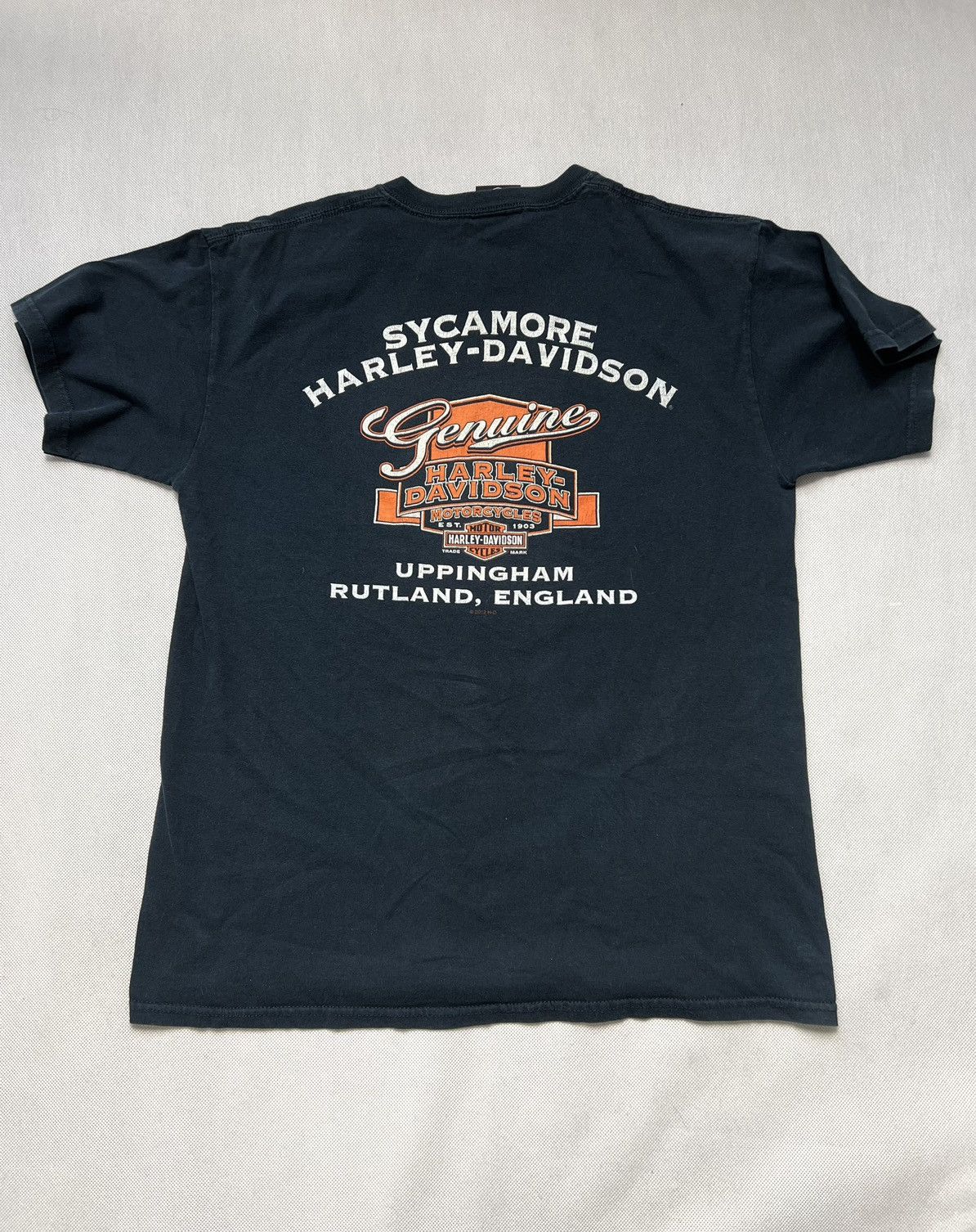 Harley Davidson × Vintage Tshirt Harley Davidson Motor Cyles England Vintage Size US M / EU 48-50 / 2 - 2 Thumbnail