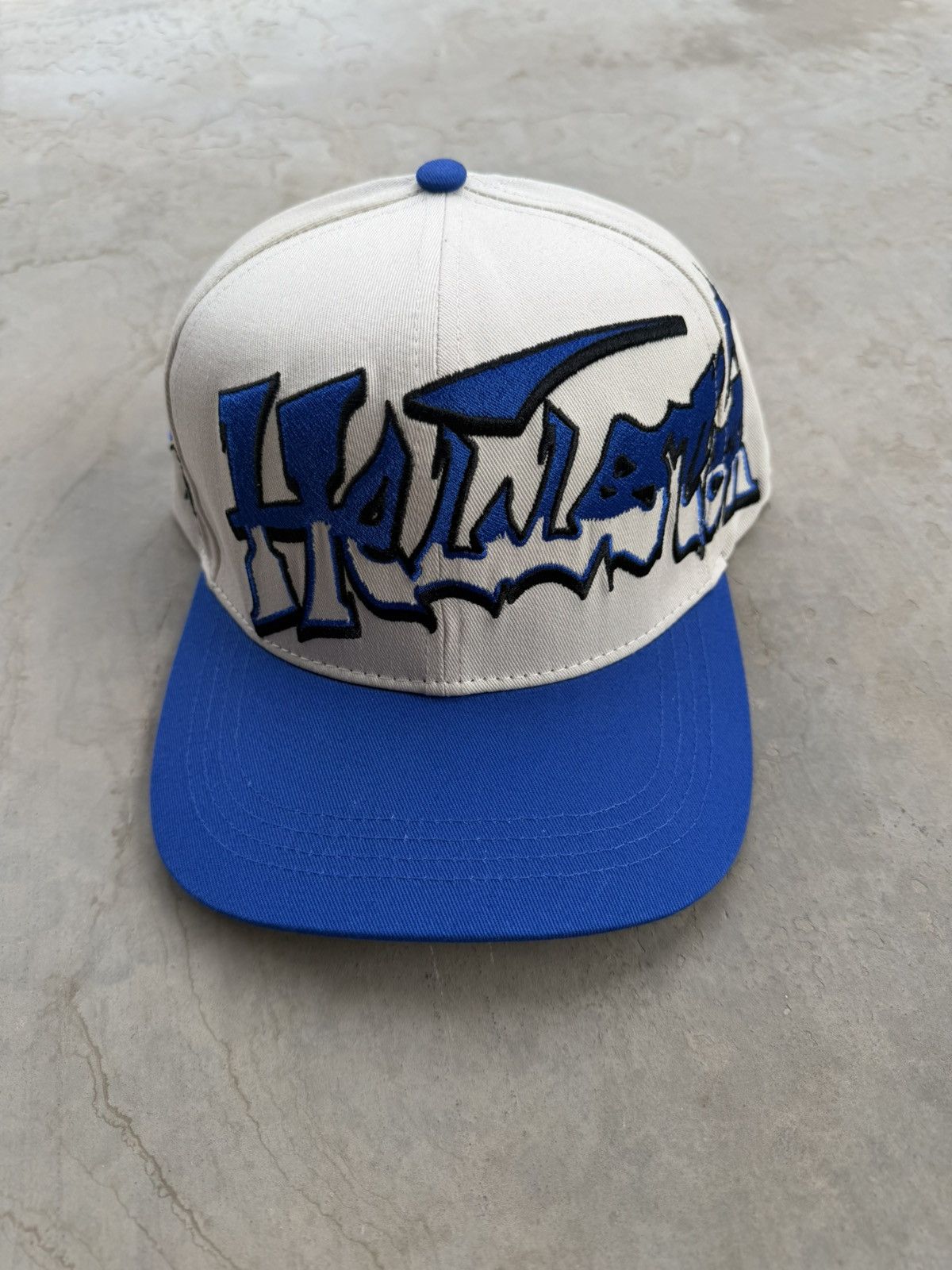HELLSTAR Hellstar Records Snapback Hat Blue White | Grailed