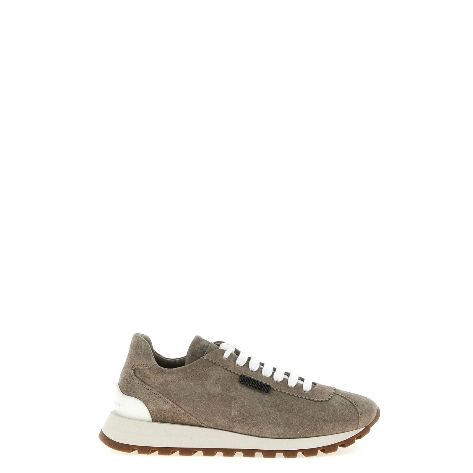 BRUNELLO CUCINELLI Women's Gray Suede Sneakers New & Authent