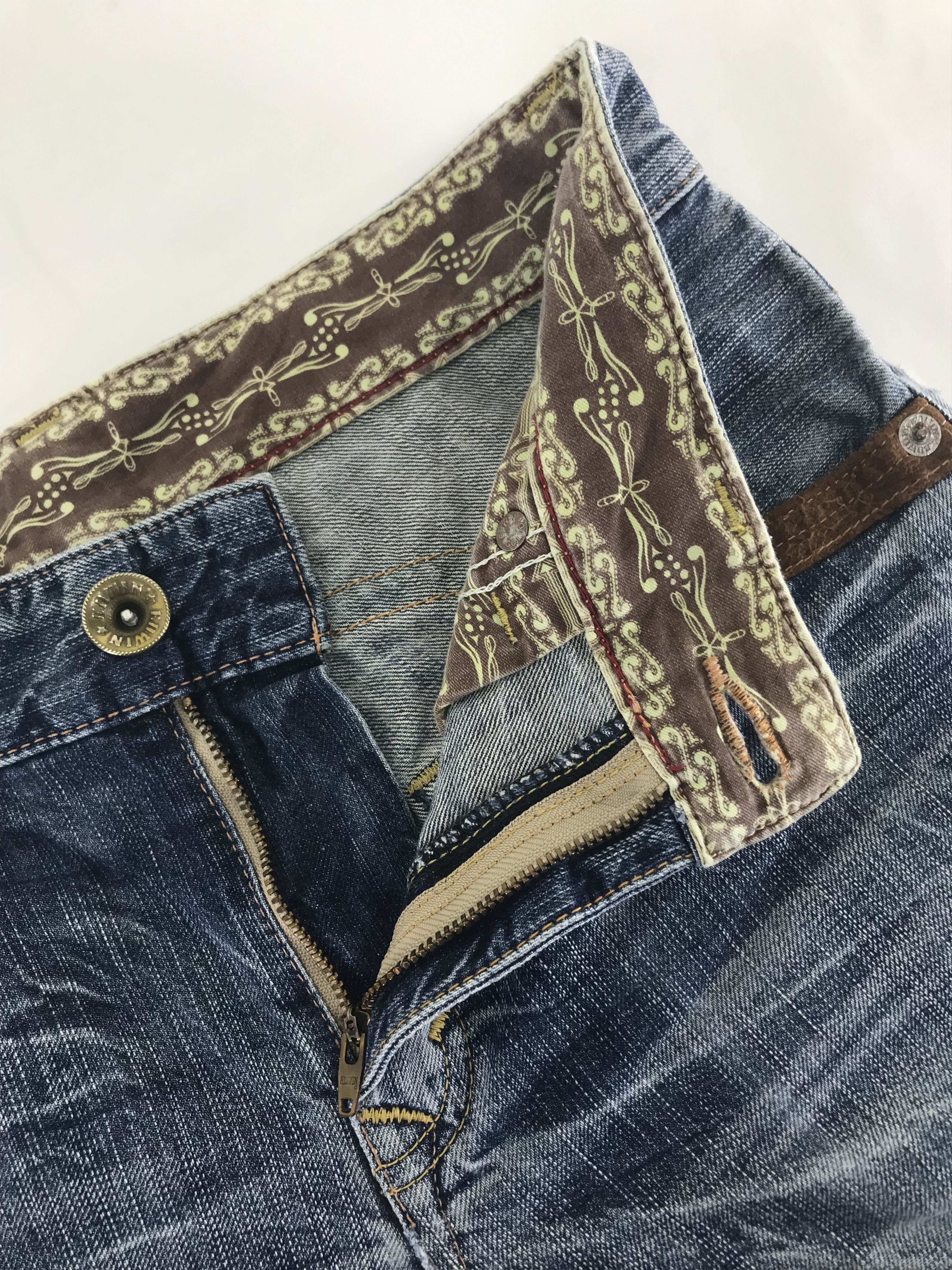 Edwin Vintage Edwin 464 XVS Faded Blue Distressed Jeans Size US 28 / EU 44 - 9 Thumbnail