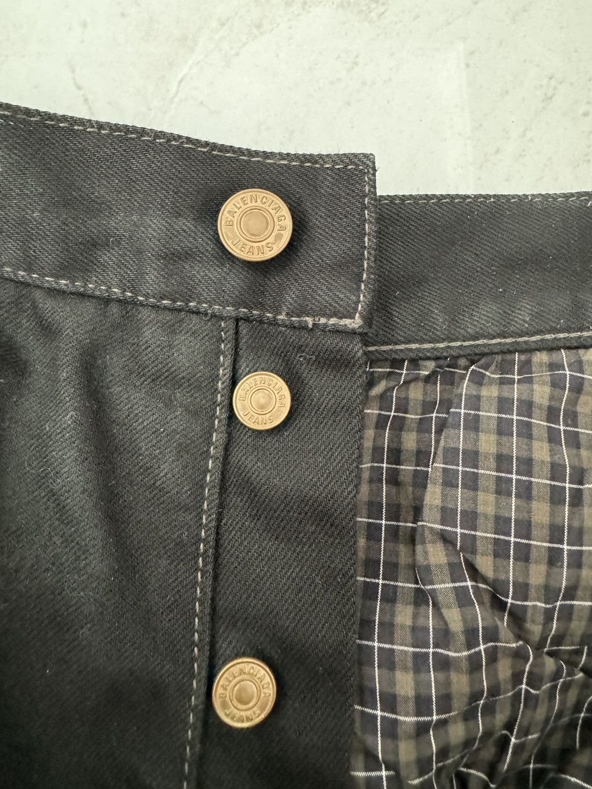 Balenciaga *RARE* RUNWAY BLACK TORN DENIM Sz. S Size US 32 / EU 48 - 13 Thumbnail