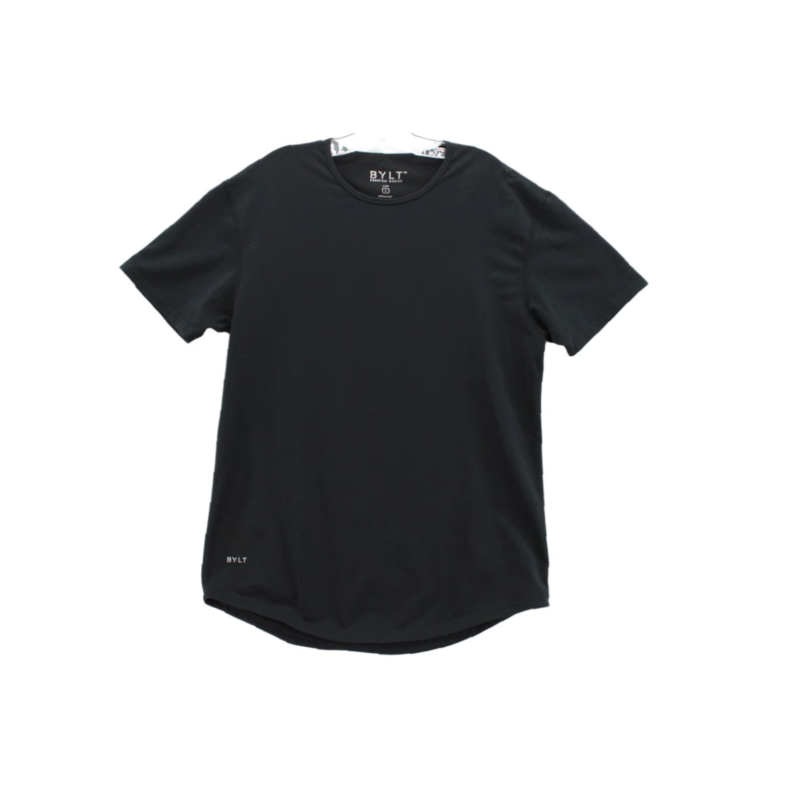 Asics BYLT Shirt Mens L Black Short Sleeve Lux Drop Cut Premium Basics Stretch Size US L / EU 52-54 / 3 - 1 Thumbnail