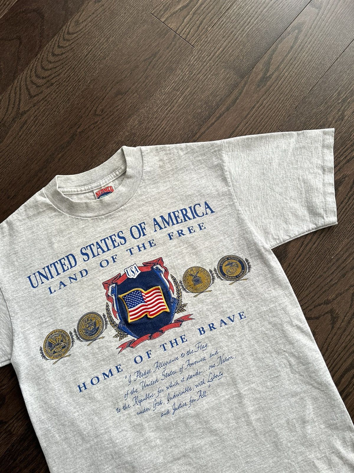 Nutmeg × Vintage Vintage USA Land Of The Free Single stitch Tee Size US M / EU 48-50 / 2 - 1 Thumbnail