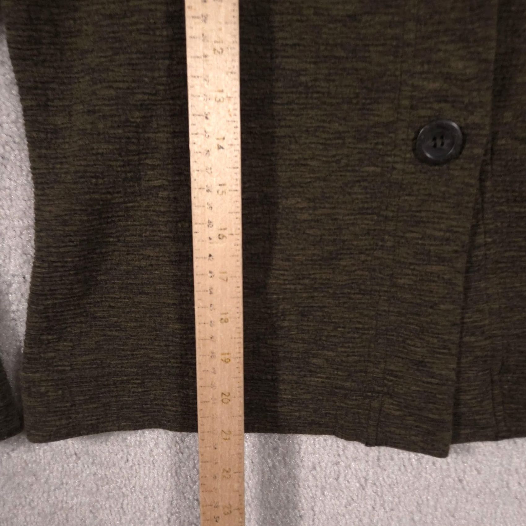 Vintage Cut Loose Blazer Womens Large Green Knit Button Front Stretch Jacket Casual Size L / US 10 / IT 46 - 6 Thumbnail
