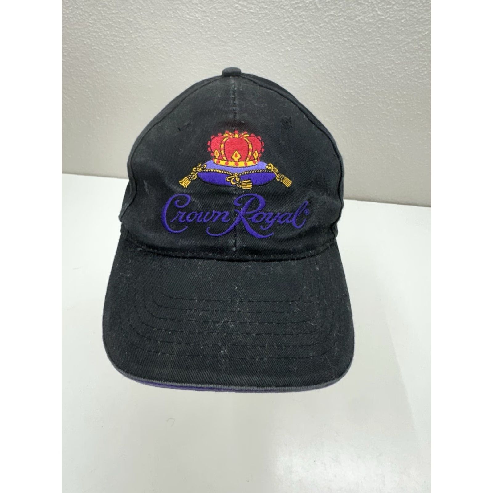 Logo 7 Unbranded Crown Royal Baseball Hat Black Crown Royal Embroidered Logo Adjustable Mens Baseball Cap Overhead Crown Royal Logo Adjustable Black Cap Size ONE SIZE - 2 Thumbnail