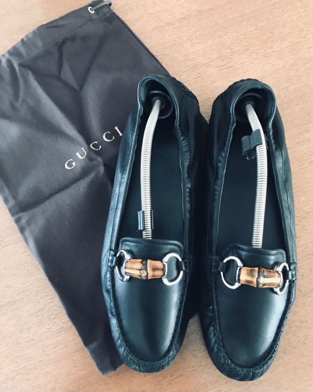 Gucci Gucci Bamboo Buckle Leather Loafer Moccasini Loafers Size US 7.5 / IT 37.5 - 1 Thumbnail